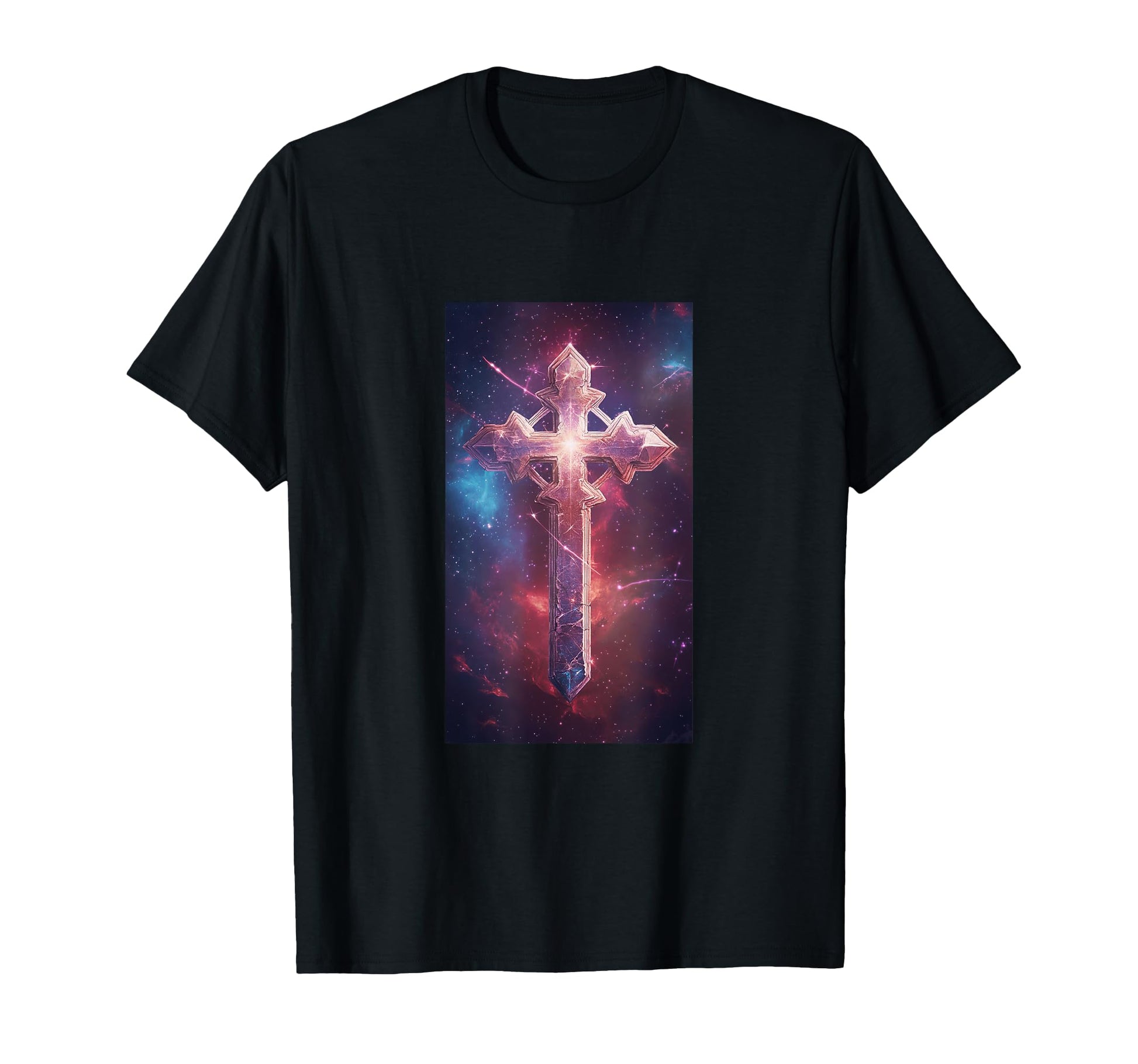Gothic Cross Grunge Aesthetic Y2K T-Shirt - Novelty Apparel for Adults - T-Shirt, Sweatshirt, Hoodie
