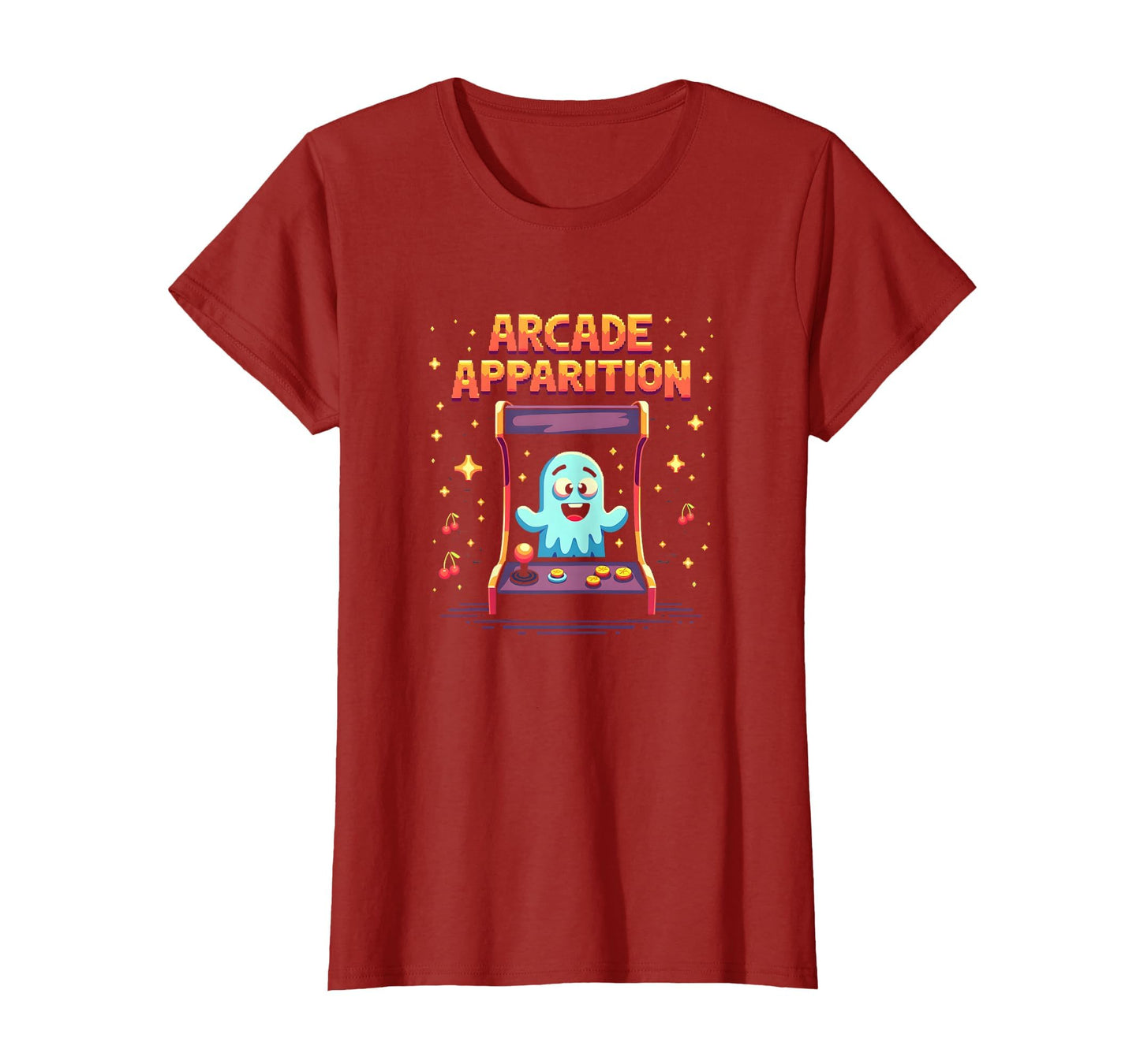Halloween Arcade Apparition Ghost T-Shirt - Custom Art Print for Adults - T-Shirt, Sweatshirt, Hoodie