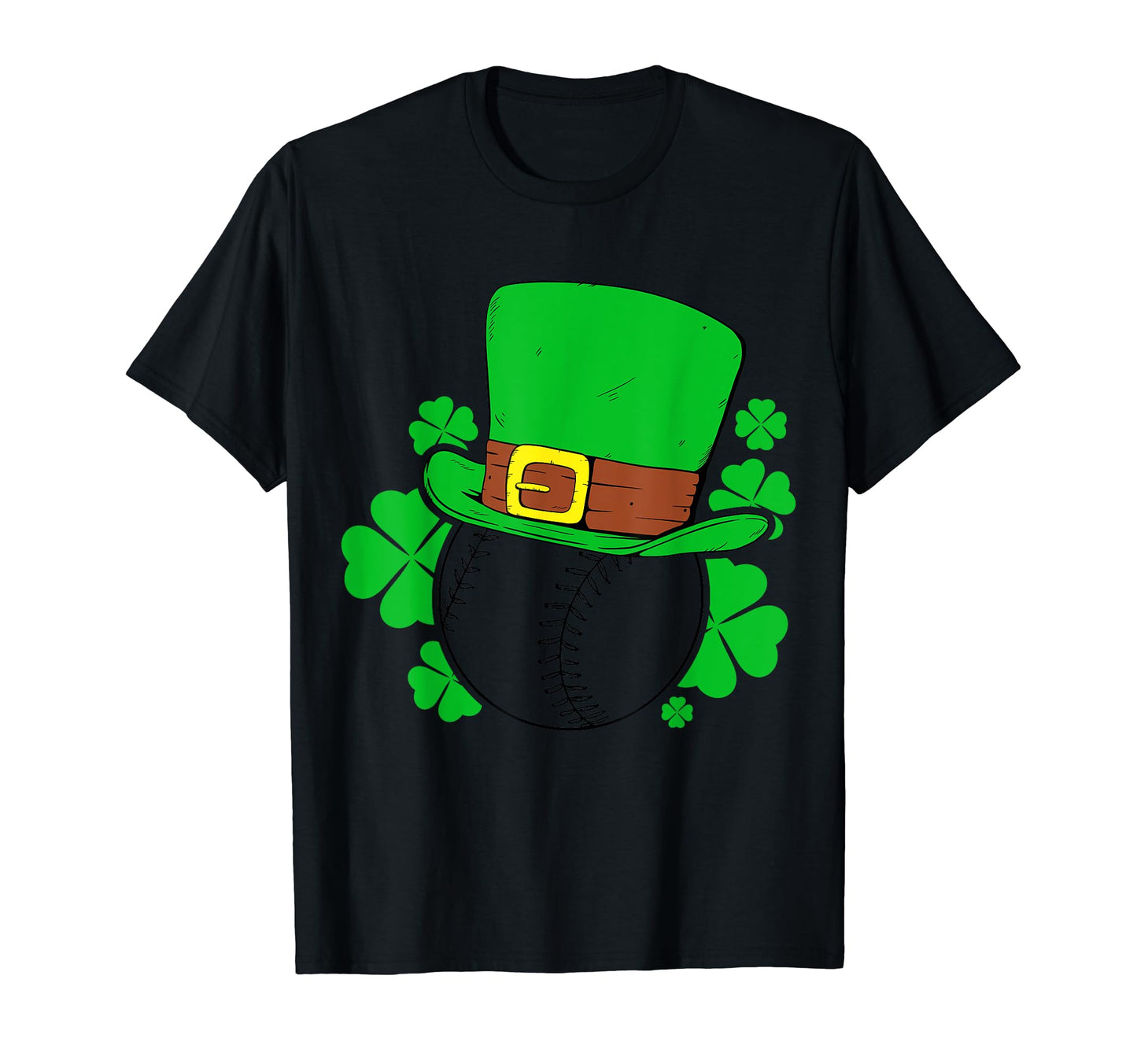 Four Leaf Clover Baseball St Patricks T-Shirt - Unique Graphic Men Women - T-Shirt, Sweatshirt, Hoodie