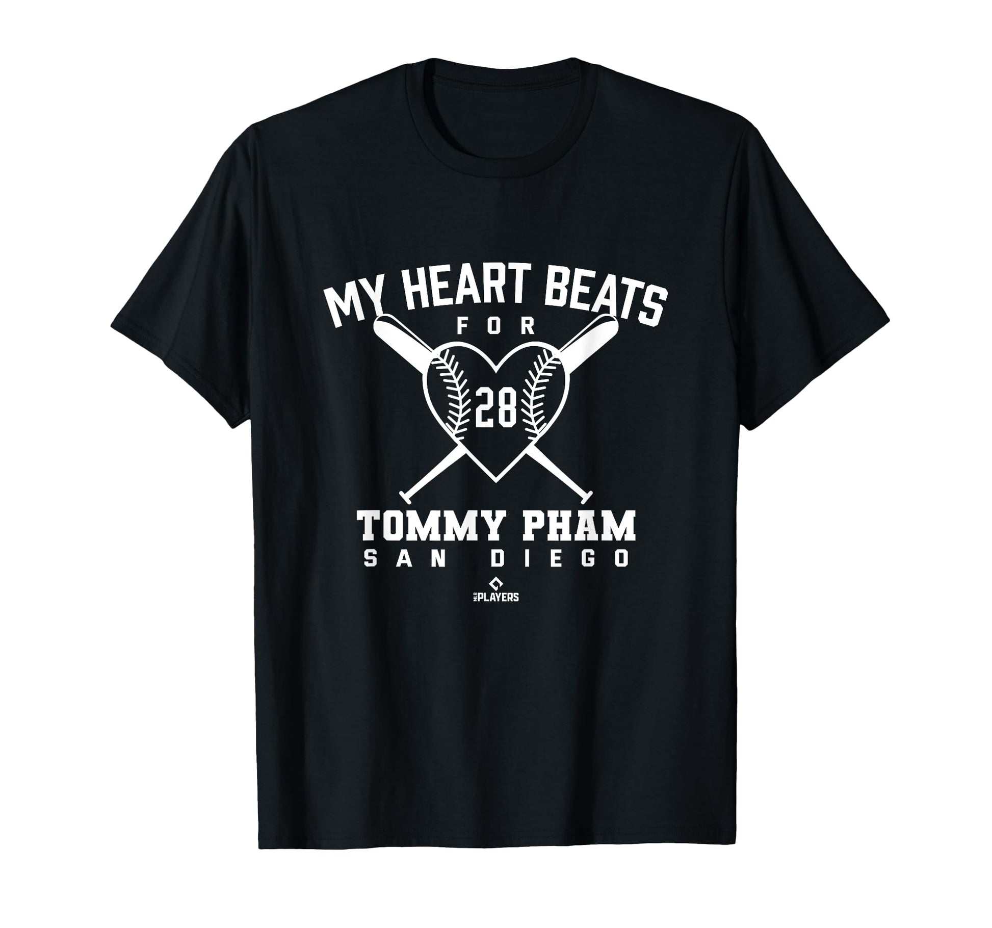 My Heart Beats Tommy Pham T-Shirt - Fun Novelty Design for Adults - T-Shirt, Sweatshirt, Hoodie