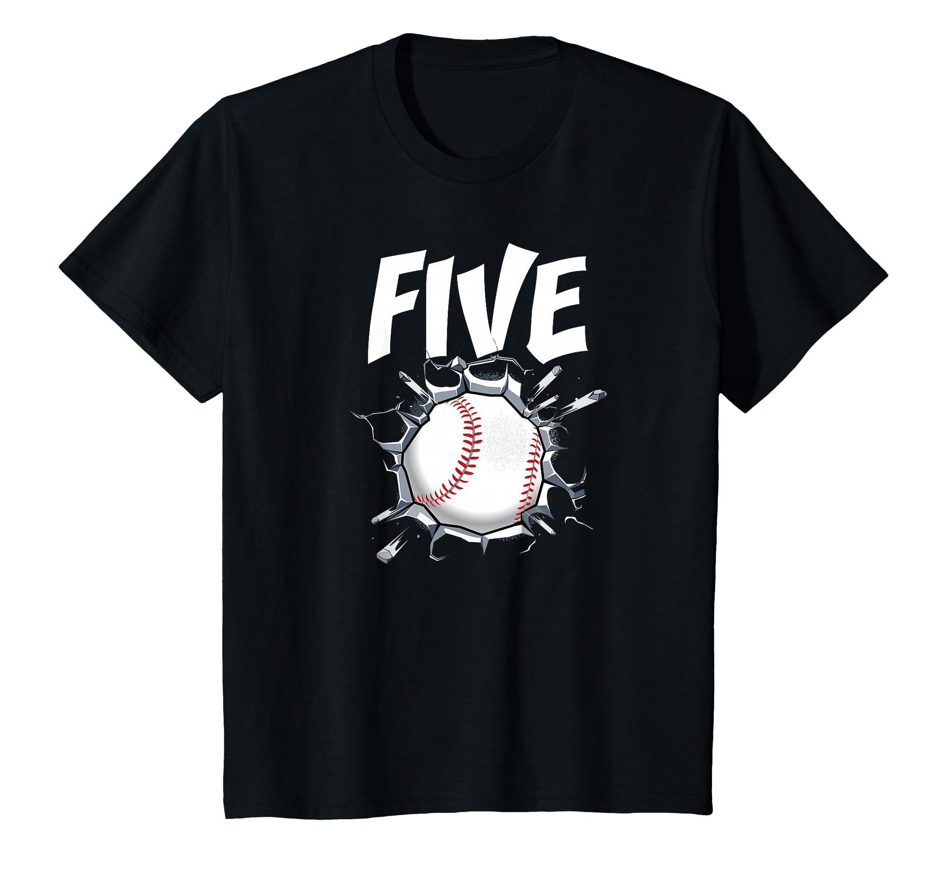 5 Year Old Baseball Birthday Party T-Shirt - Unique Graphic for Adults - T-Shirt, Sweatshirt, Hoodie