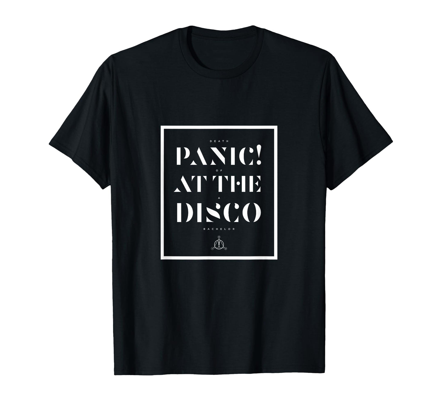 Panic Disco White Stack T-Shirt - Minimalist Print Men Women - T-Shirt, Sweatshirt, Hoodie