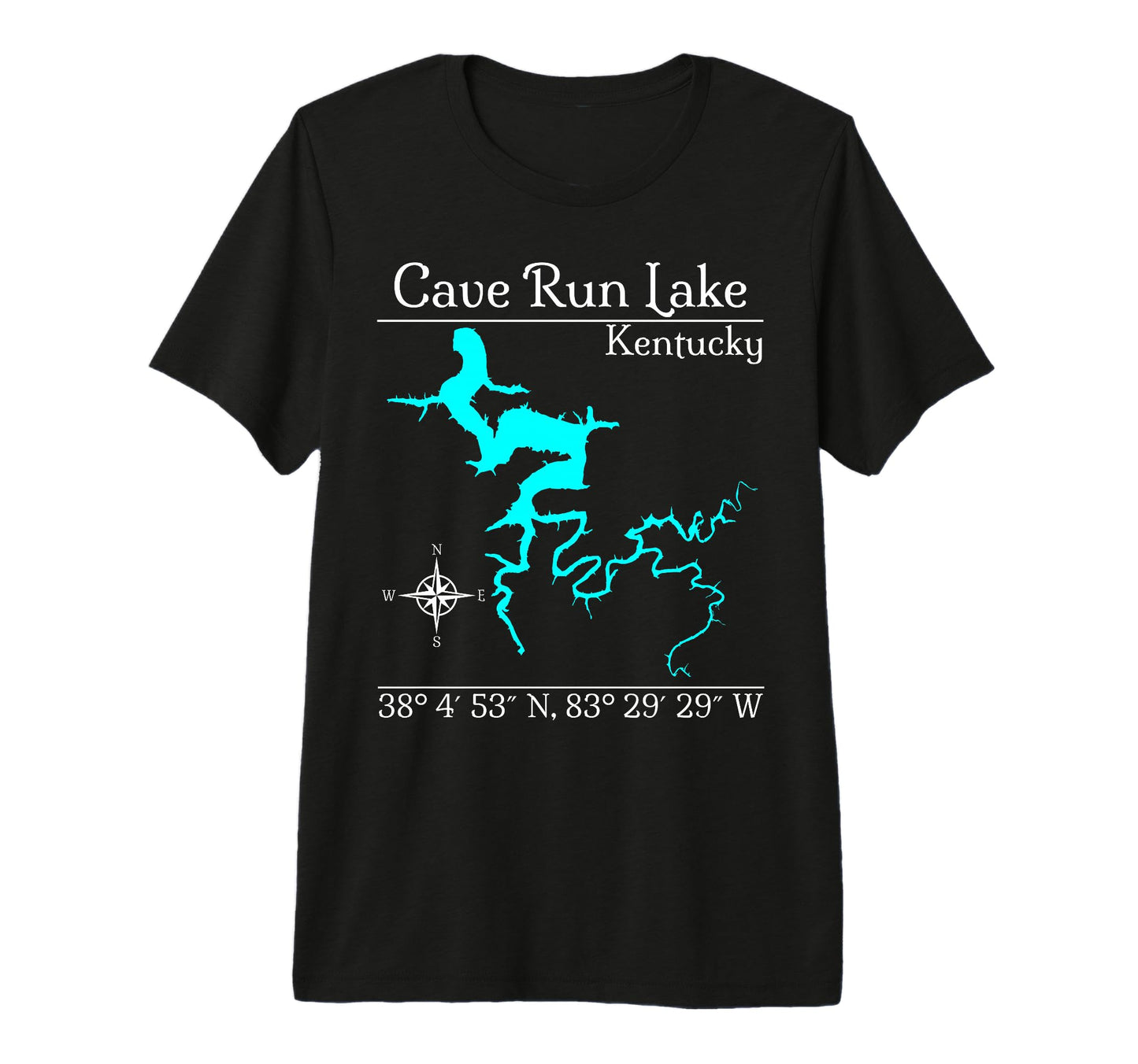 Cave Run Lake Kentucky Tri Blend T-Shirt - Custom Art Print for Adults - T-Shirt, Sweatshirt, Hoodie