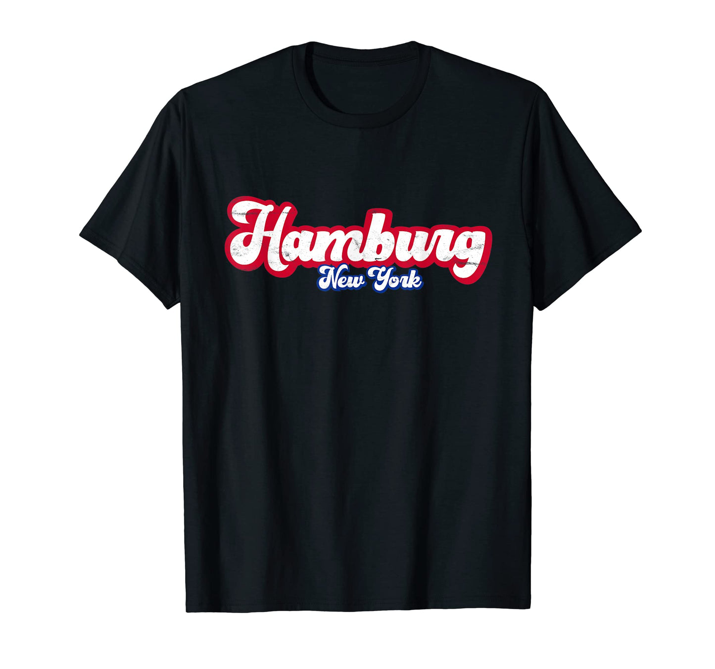 Hamburg New York Ny Script 716 T-Shirt - Casual Everyday Wear Men Women - T-Shirt, Sweatshirt, Hoodie