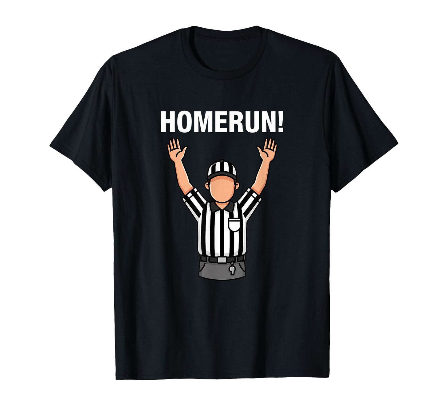 Homerun Baseball Umpire Call Funny T-Shirt - Minimalist Print Men Women - T-Shirt, Sweatshirt, Hoodie