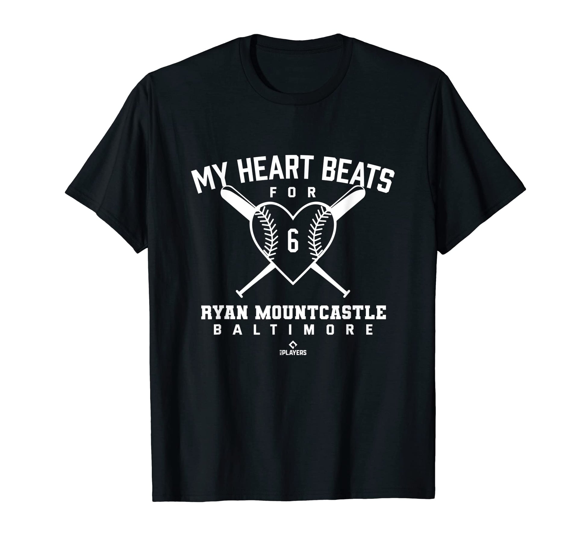 My Heart Beats Ryan Mountcastle T-Shirt - Fun Novelty Design for Adults - T-Shirt, Sweatshirt, Hoodie