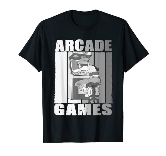 Arcade Game Video Game Gamers Video T-Shirt - Minimalist Print for Adults - T-Shirt, Sweatshirt, Hoodie