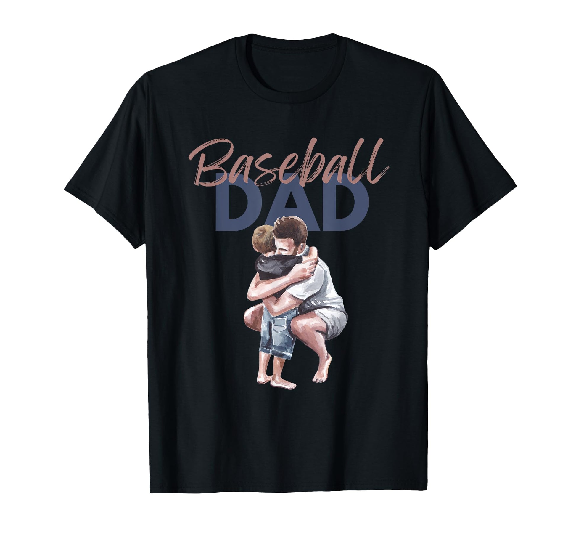 Baseball Dad Fathers Day Dugout Home T-Shirt - Graphic Print for Adults - T-Shirt, Sweatshirt, Hoodie