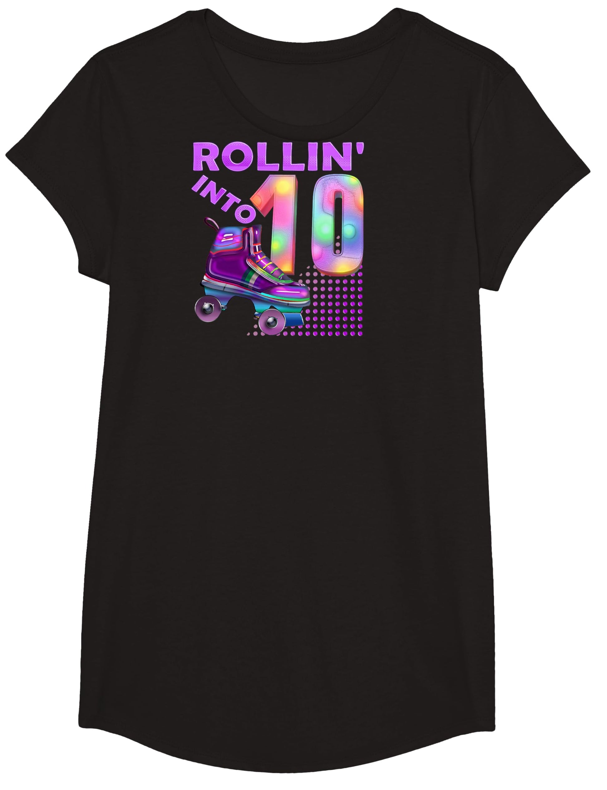 Rollin Into 10 Roller Skating T-Shirt - Fun Novelty Design Men Women - T-Shirt, Sweatshirt, Hoodie