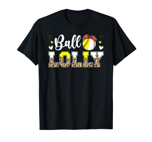 Ball Lolly Leopard Softball Baseball T-Shirt - Unique Graphic for Adults - T-Shirt, Sweatshirt, Hoodie