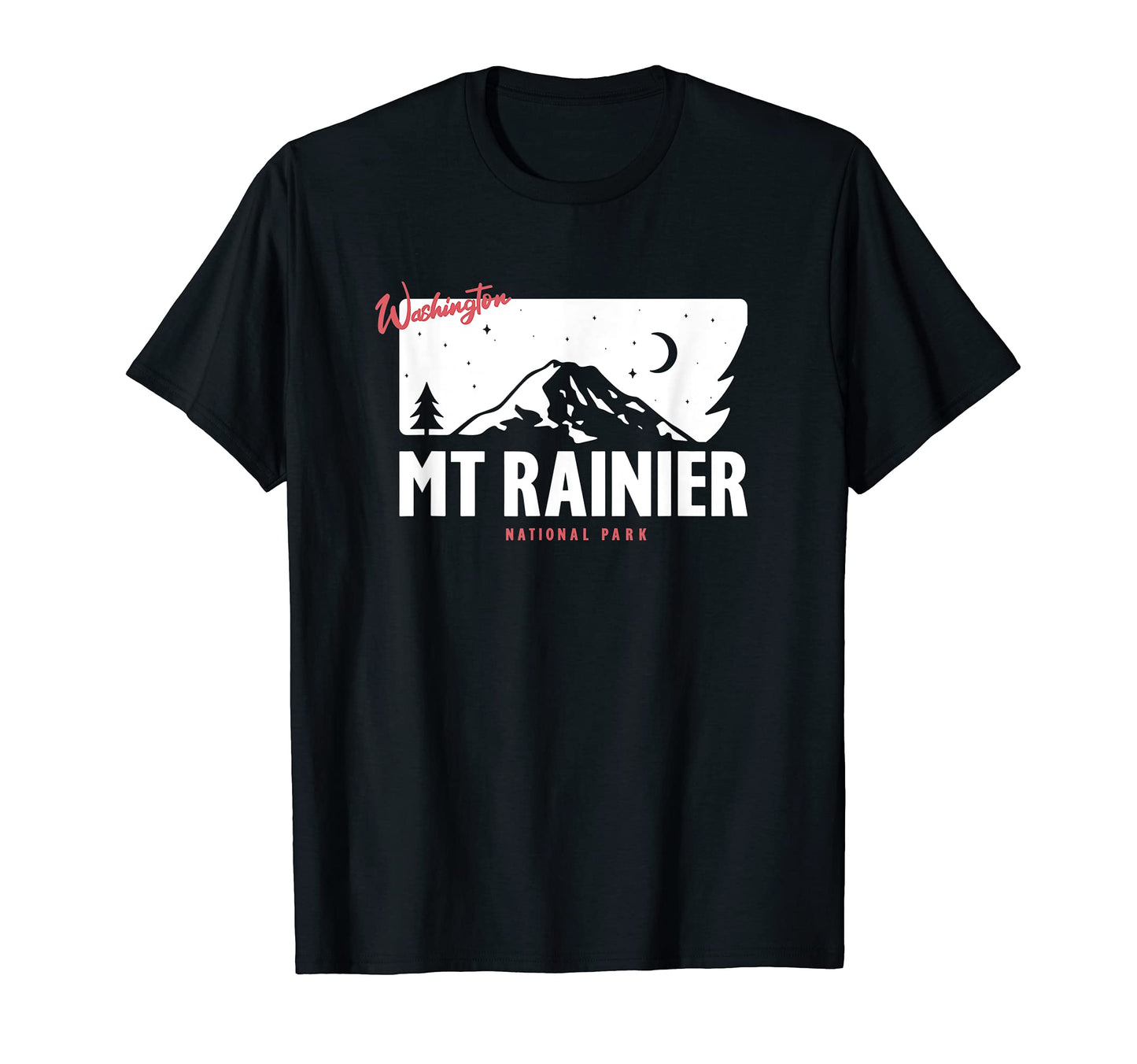 Washington Mount Rainier T-Shirt - Casual Everyday Wear for Adults - T-Shirt, Sweatshirt, Hoodie