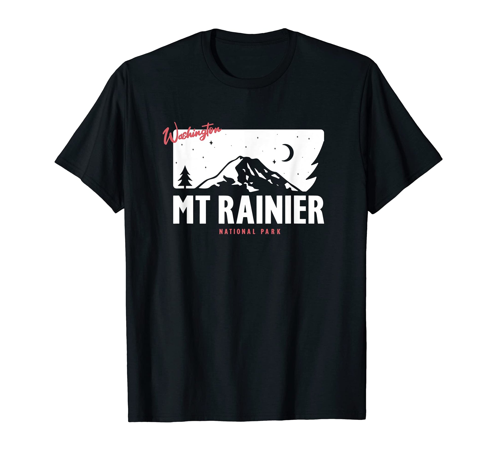 Washington Mount Rainier T-Shirt - Casual Everyday Wear for Adults - T-Shirt, Sweatshirt, Hoodie