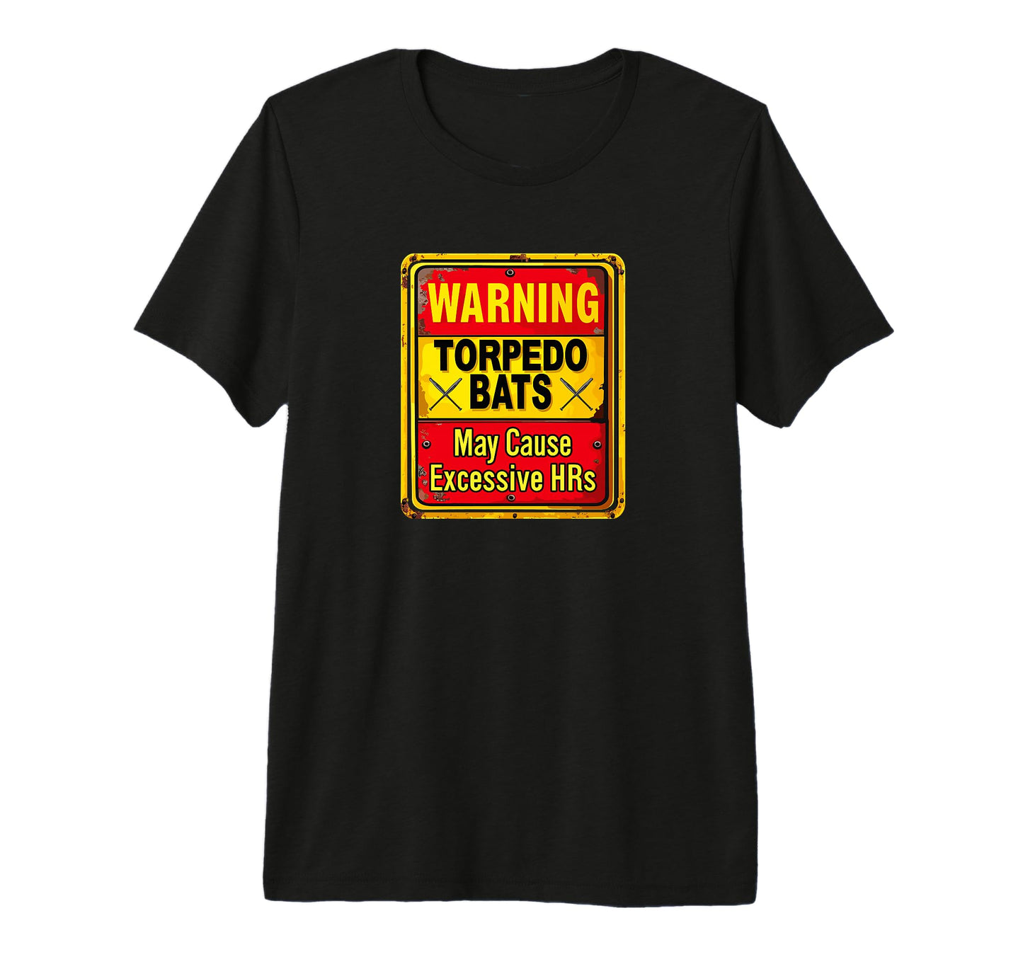 Warning Torpedo Bats May Cause T-Shirt - Unique Graphic for Adults - T-Shirt, Sweatshirt, Hoodie