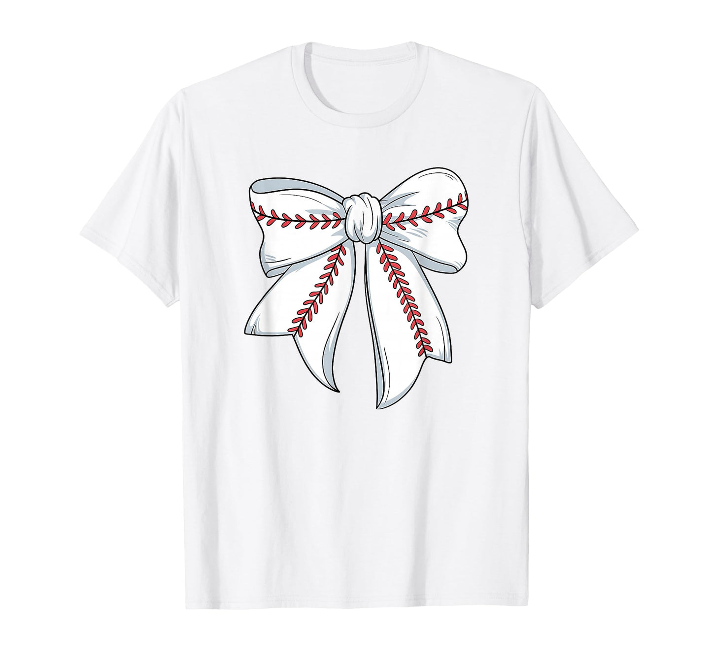 Baseball Coquette Bow Baseball Womens T-Shirt - Unique Graphic Men Women - T-Shirt, Sweatshirt, Hoodie