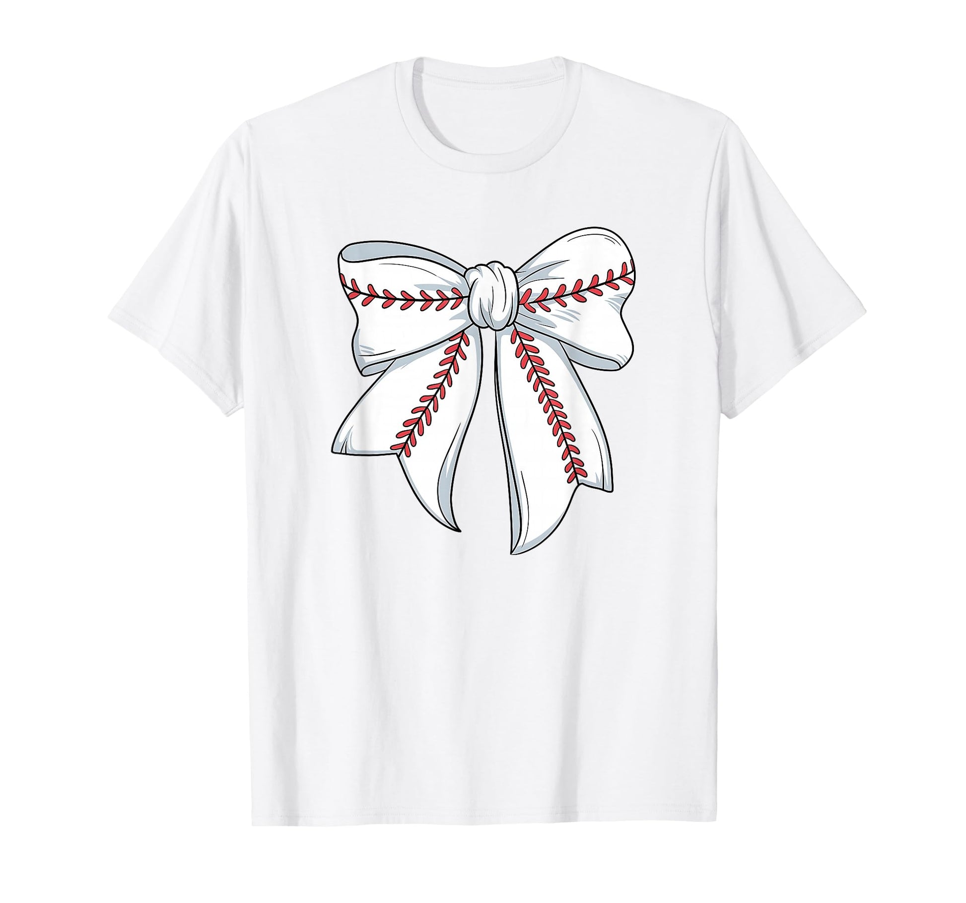 Baseball Coquette Bow Baseball Womens T-Shirt - Unique Graphic Men Women - T-Shirt, Sweatshirt, Hoodie