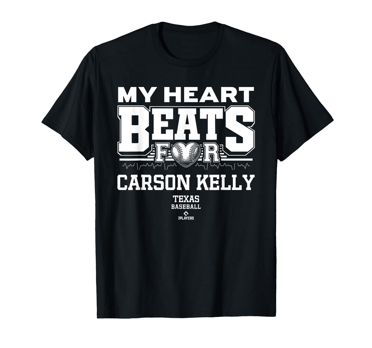My Heart Beats Carson Kelly Texas T-Shirt - Unique Graphic for Adults - T-Shirt, Sweatshirt, Hoodie