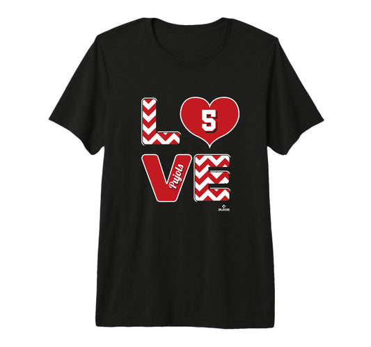 Albert Pujols Love Ball Tri Blend T-Shirt - Minimalist Print for Adults - T-Shirt, Sweatshirt, Hoodie