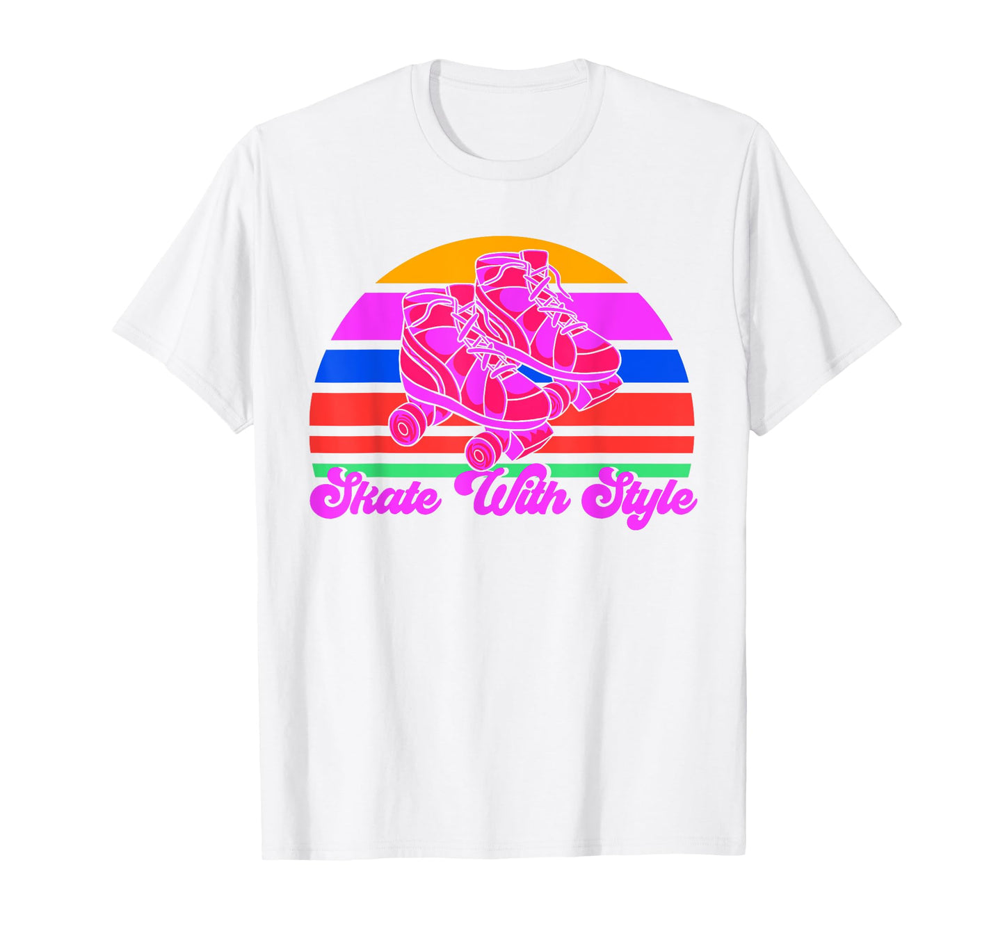 Roller Skates Skate Roller Skating T-Shirt - Aesthetic Graphic for Adults - T-Shirt, Sweatshirt, Hoodie