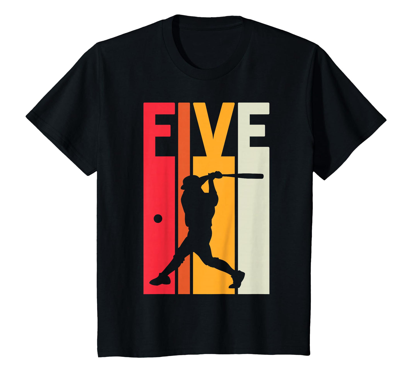 5Th Birthday Baseball 5 Years Old T-Shirt - Graphic Print Unisex - T-Shirt, Sweatshirt, Hoodie