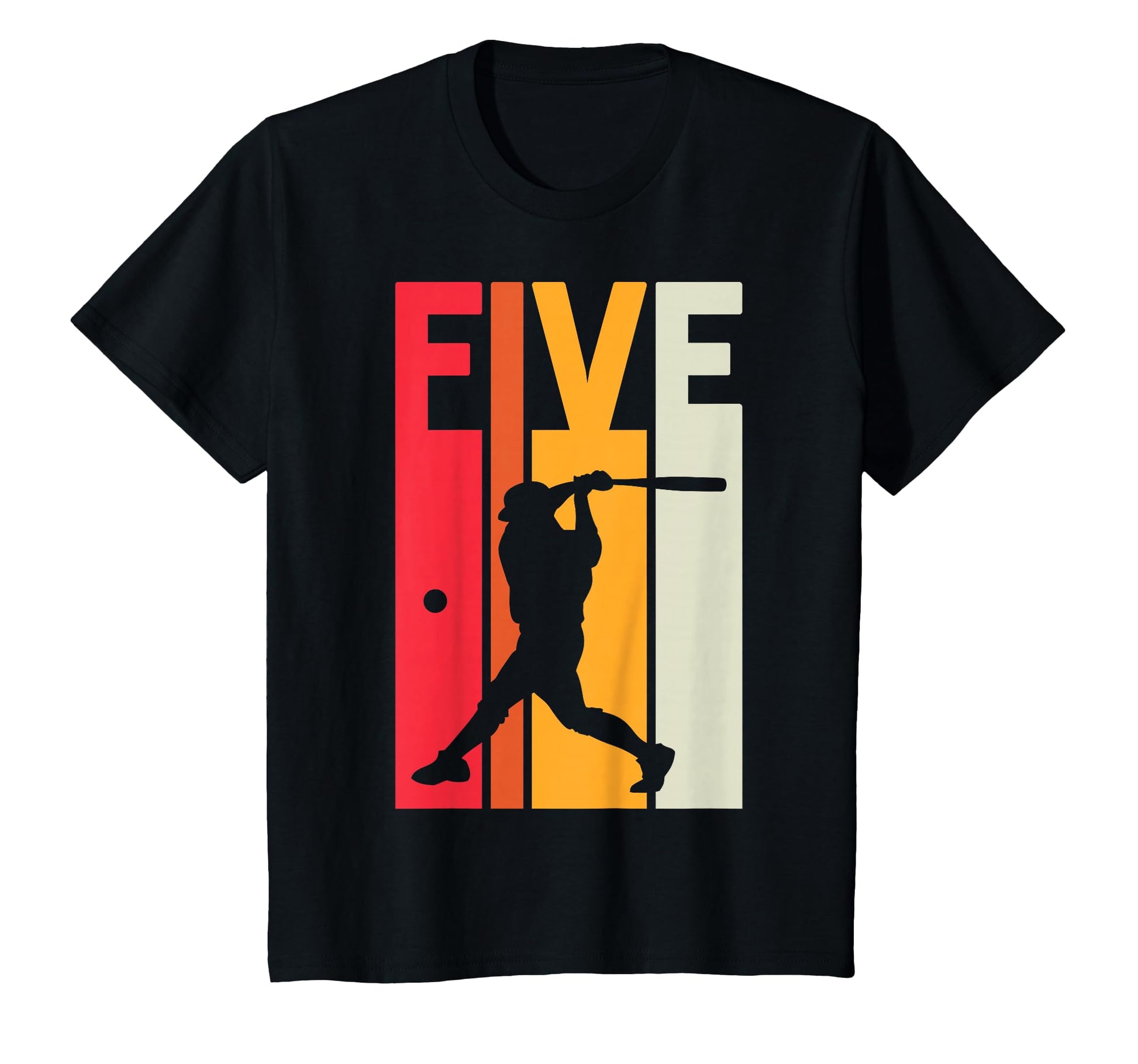5Th Birthday Baseball 5 Years Old T-Shirt - Graphic Print Unisex - T-Shirt, Sweatshirt, Hoodie