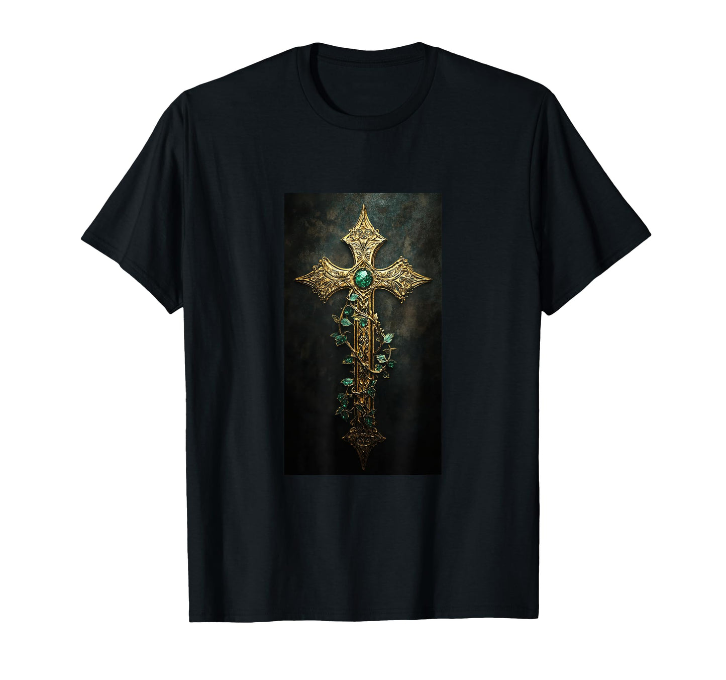 Gothic Cross Grunge Aesthetic Y2K T-Shirt - Aesthetic Graphic for Adults - T-Shirt, Sweatshirt, Hoodie