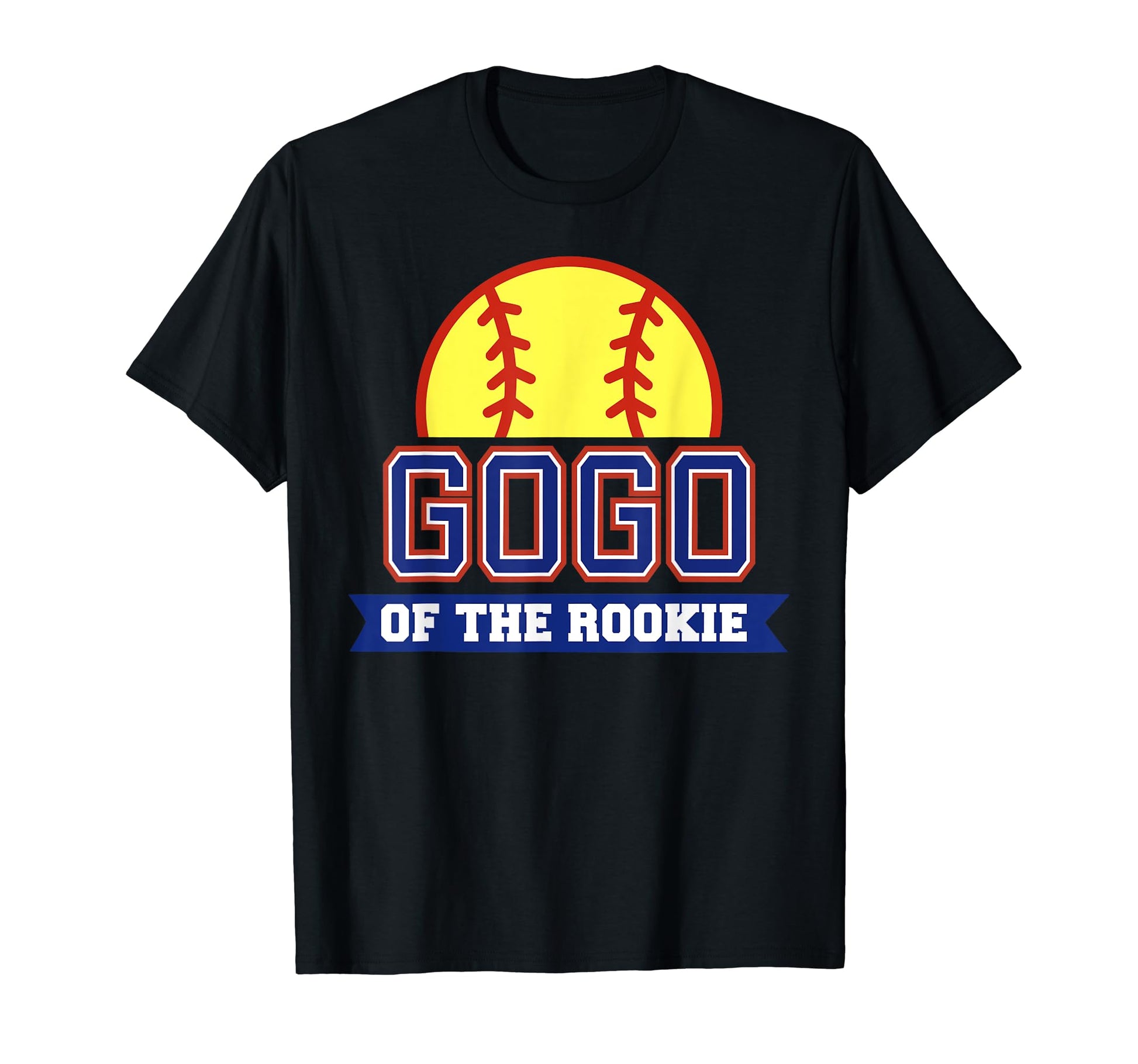 Gogo Rookie 1St Birthday Softball Theme T-Shirt - Aesthetic Graphic Unisex - T-Shirt, Sweatshirt, Hoodie