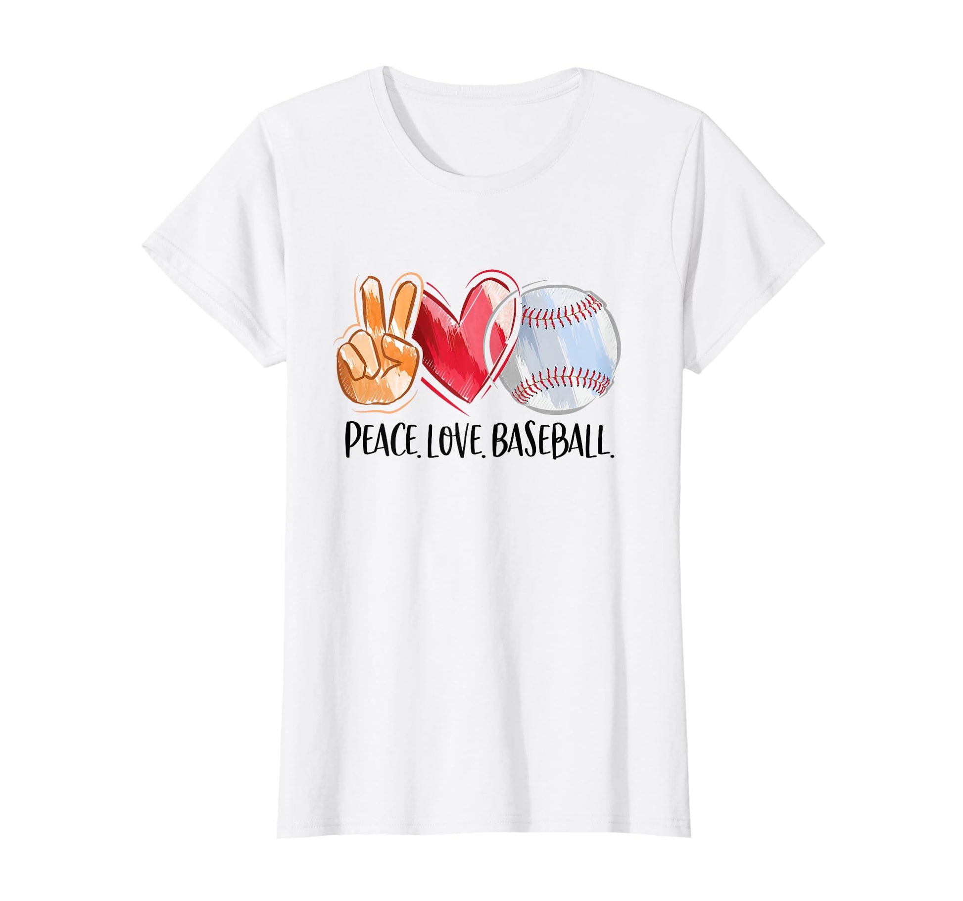 Baseball Baseball Player Gift T-Shirt - Custom Art Print Unisex - T-Shirt, Sweatshirt, Hoodie