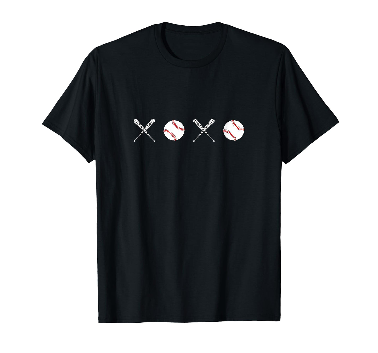 Simple Illustration Xoxo Love Baseball T-Shirt - Trendy Graphic Men Women - T-Shirt, Sweatshirt, Hoodie