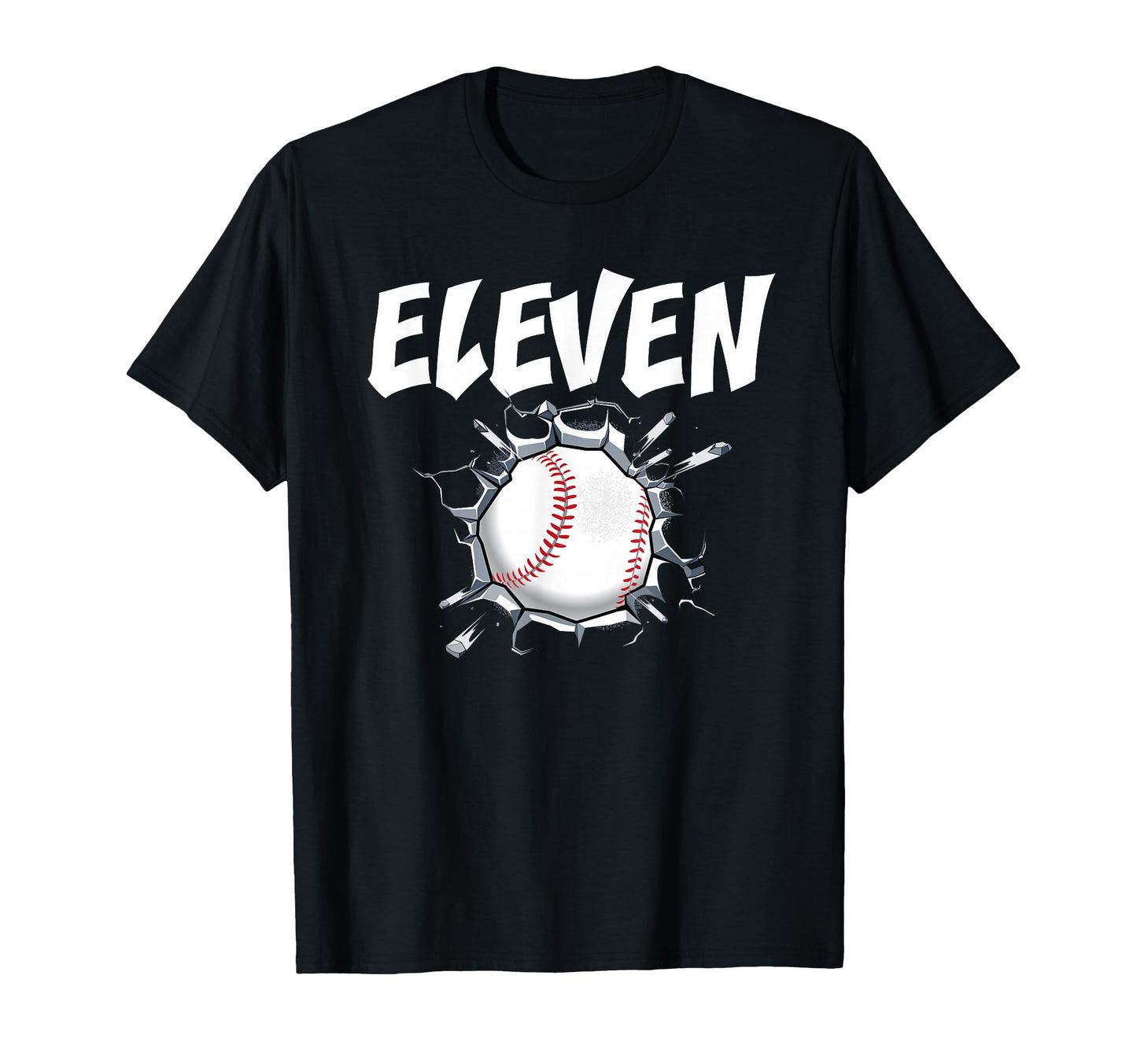 11 Year Old Baseball Birthday Party T-Shirt - Minimalist Print for Adults - T-Shirt, Sweatshirt, Hoodie