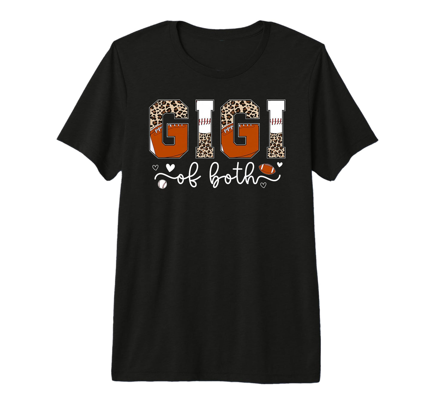 Gigi Both Leopard Baseball Football T-Shirt - Aesthetic Graphic Men Women - T-Shirt, Sweatshirt, Hoodie