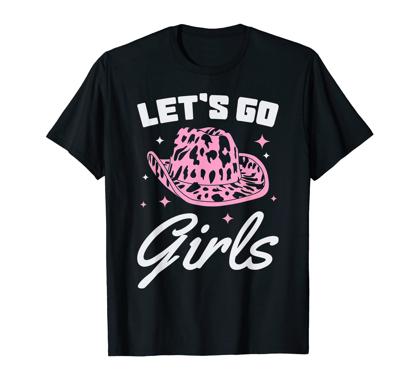 Leopard Cowboy Hat Lets Go Western T-Shirt - Trendy Graphic for Adults - T-Shirt, Sweatshirt, Hoodie