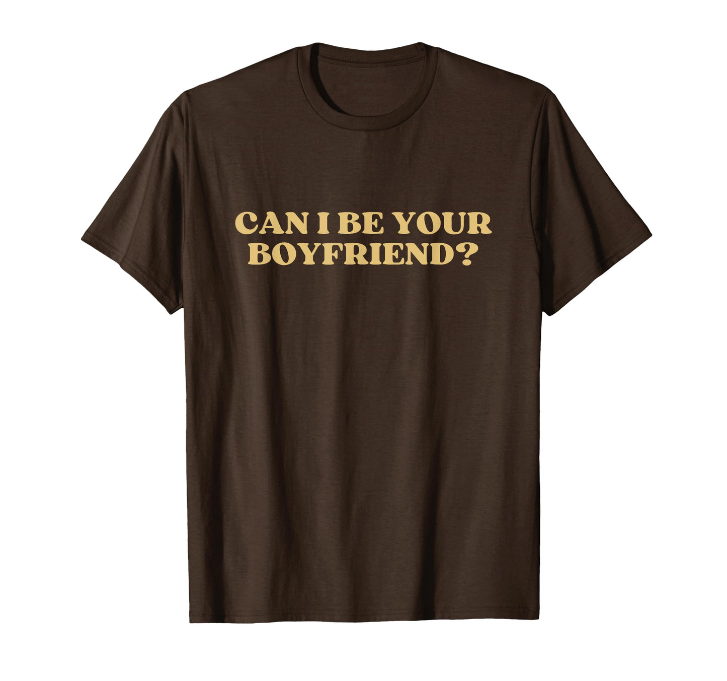 Can I Be Your Boyfriend Y2K Aesthetic T-Shirt - Minimalist Print Unisex - T-Shirt, Sweatshirt, Hoodie