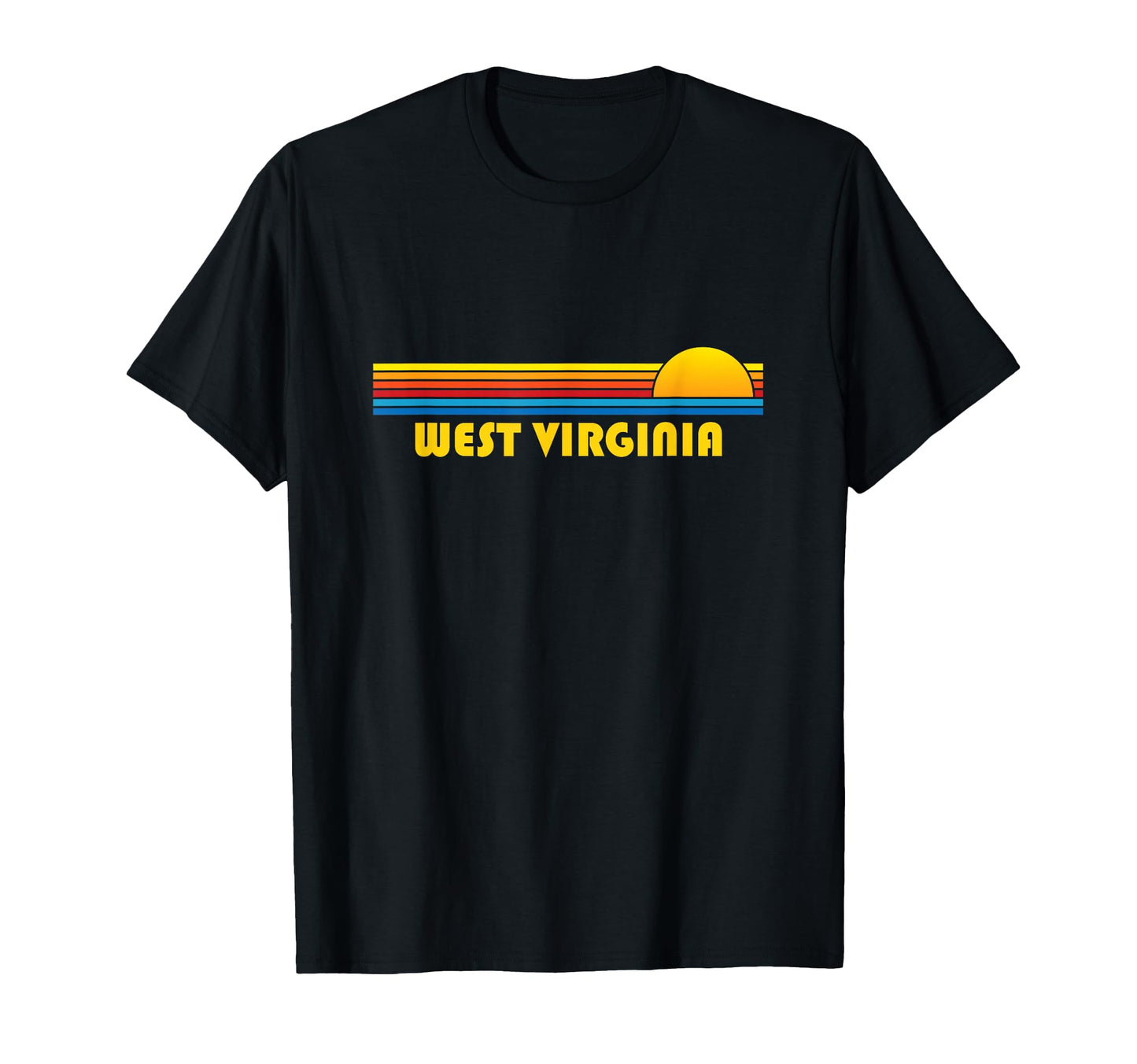 West Virginia Souvenir Sunset State T-Shirt - Minimalist Print for Adults - T-Shirt, Sweatshirt, Hoodie