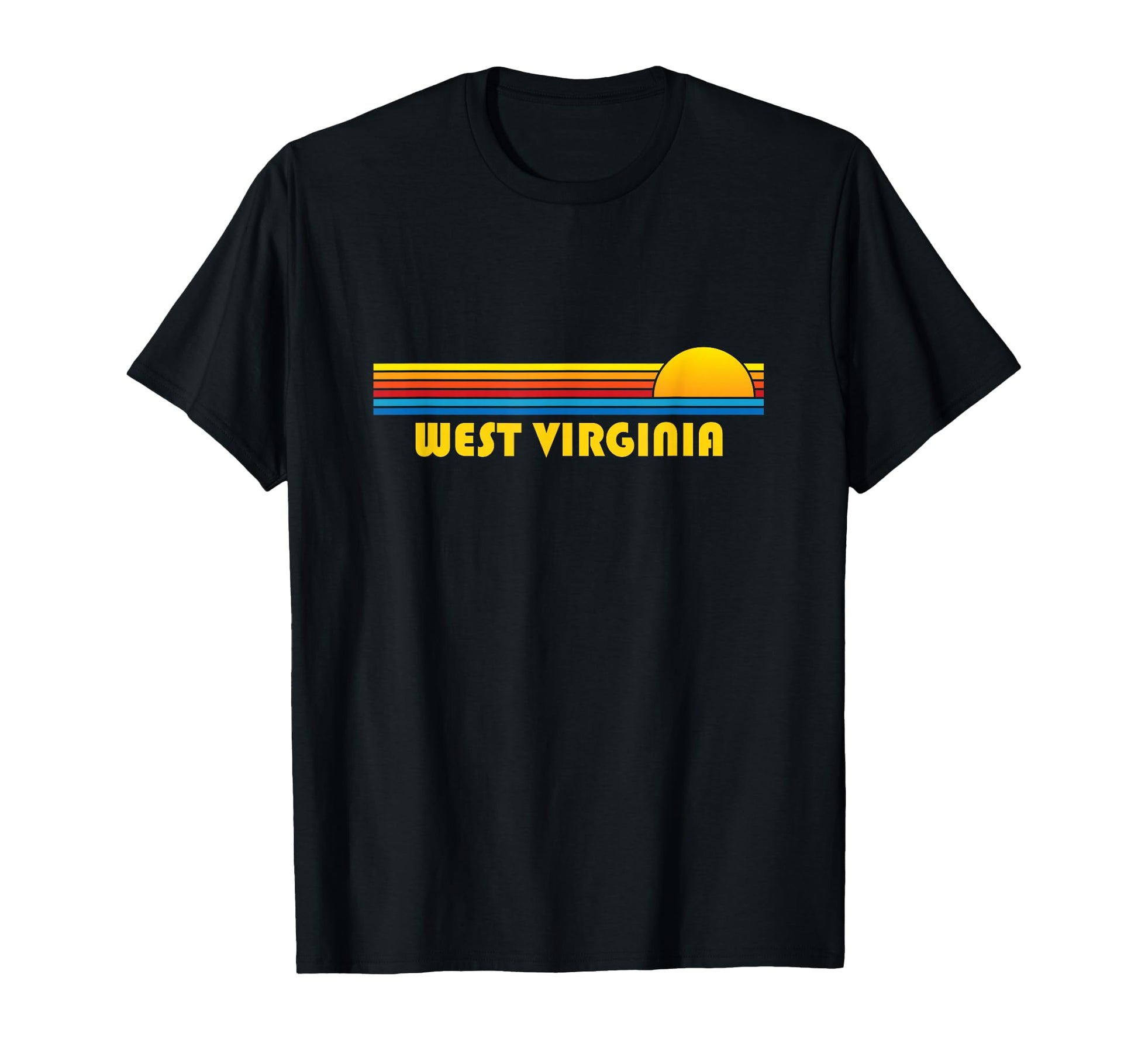 West Virginia Souvenir Sunset State T-Shirt - Minimalist Print for Adults - T-Shirt, Sweatshirt, Hoodie