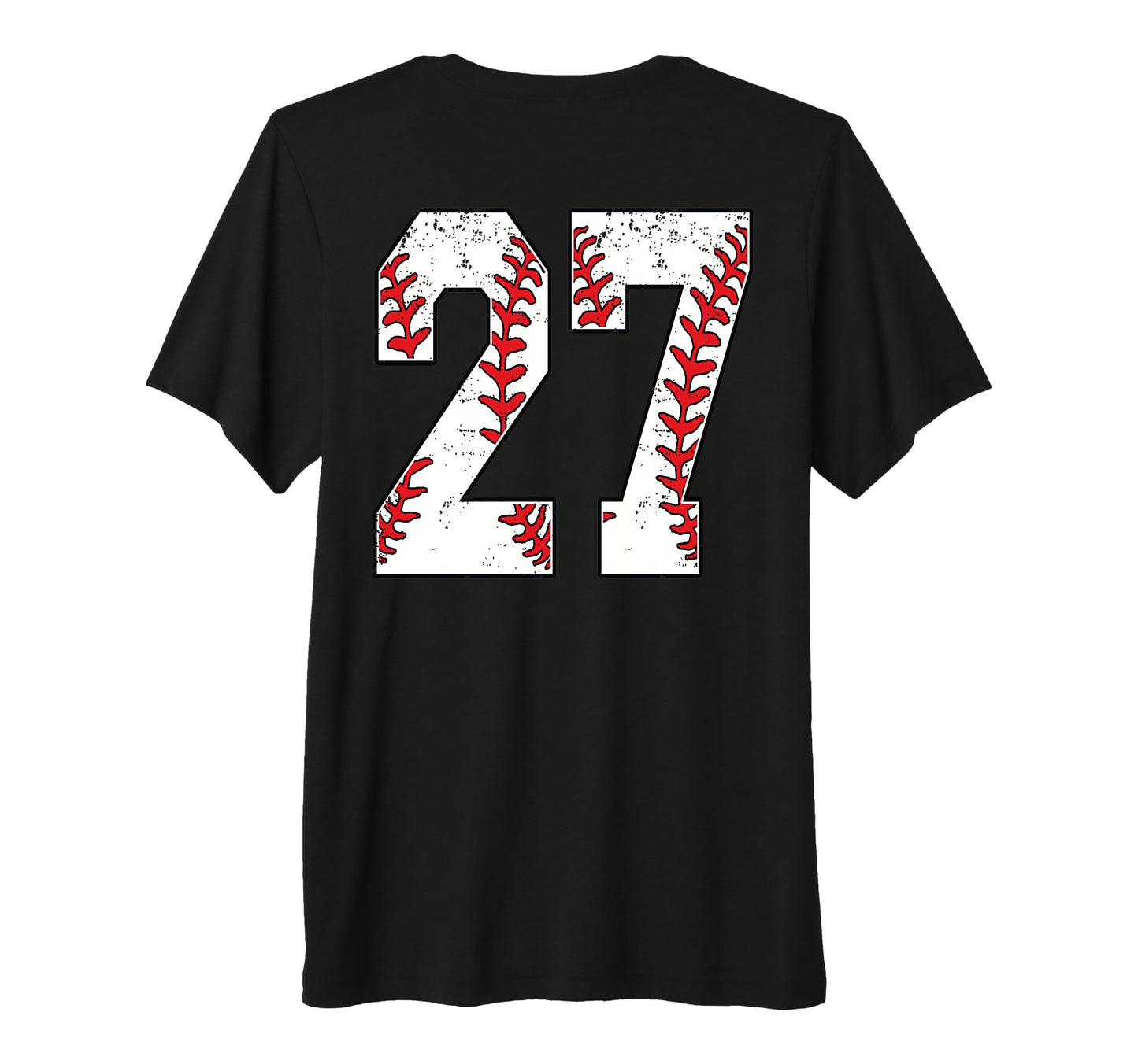 Number 27 Baseball Jersey Number 27 T-Shirt - Trendy Graphic for Adults - T-Shirt, Sweatshirt, Hoodie
