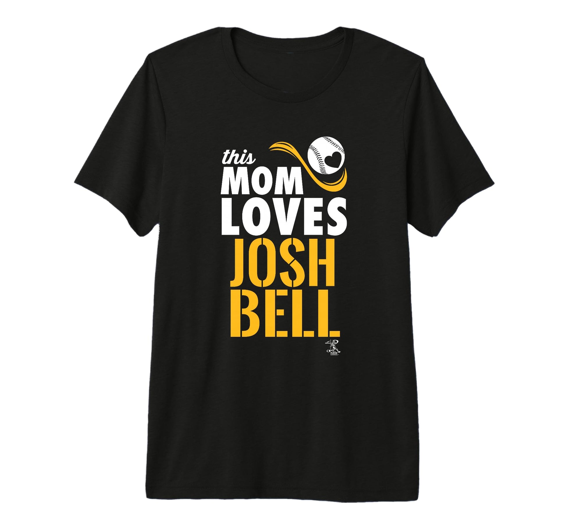 Josh Bell This Mom Loves Tri Blend T-Shirt - Novelty Apparel for Adults - T-Shirt, Sweatshirt, Hoodie