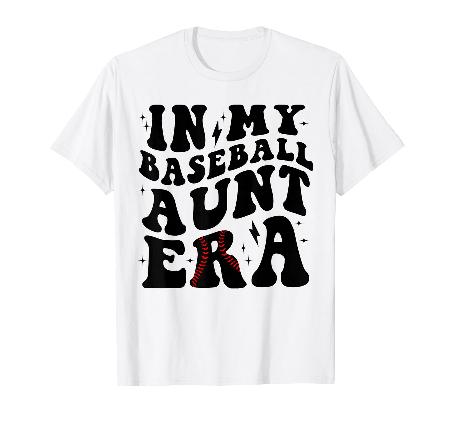 Groovy My Baseball Aunt Era Baseball T-Shirt - Unique Graphic for Adults - T-Shirt, Sweatshirt, Hoodie