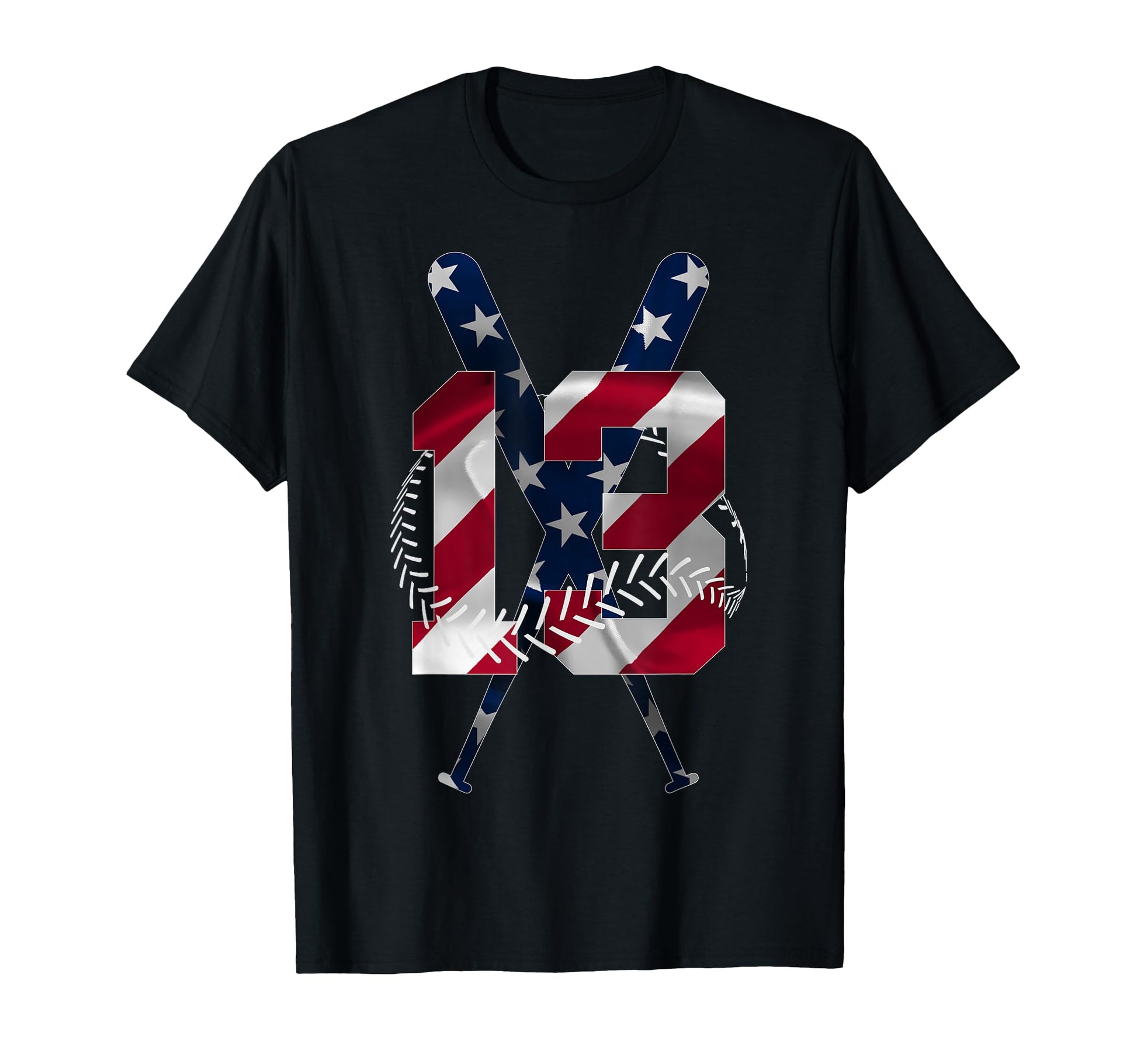 Number 13 Years Baseball 13Th Birthday T-Shirt - Streetwear Style Unisex - T-Shirt, Sweatshirt, Hoodie