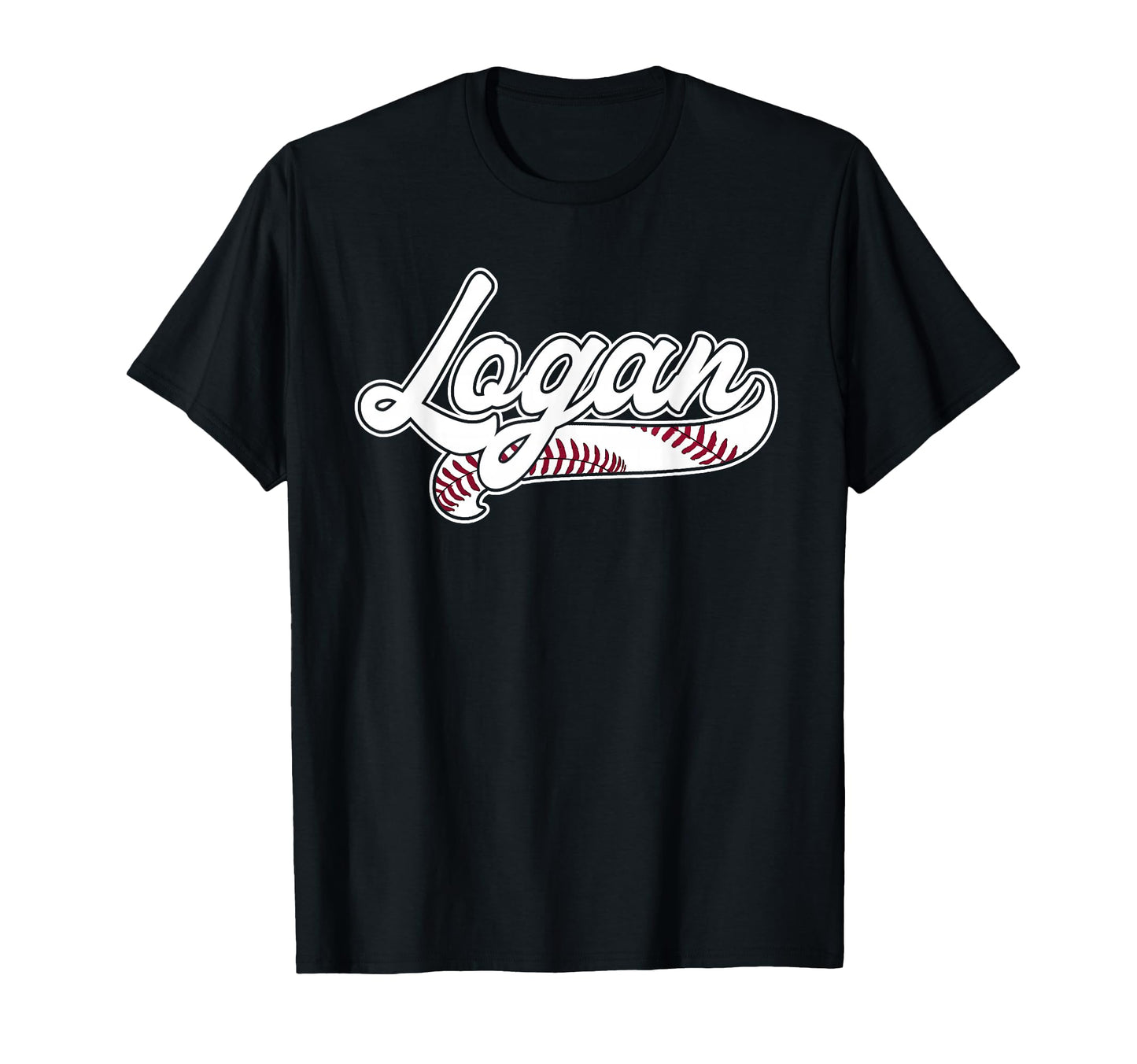 Logan Personalized Baseball Fan T-Shirt - Custom Art Print Men Women - T-Shirt, Sweatshirt, Hoodie