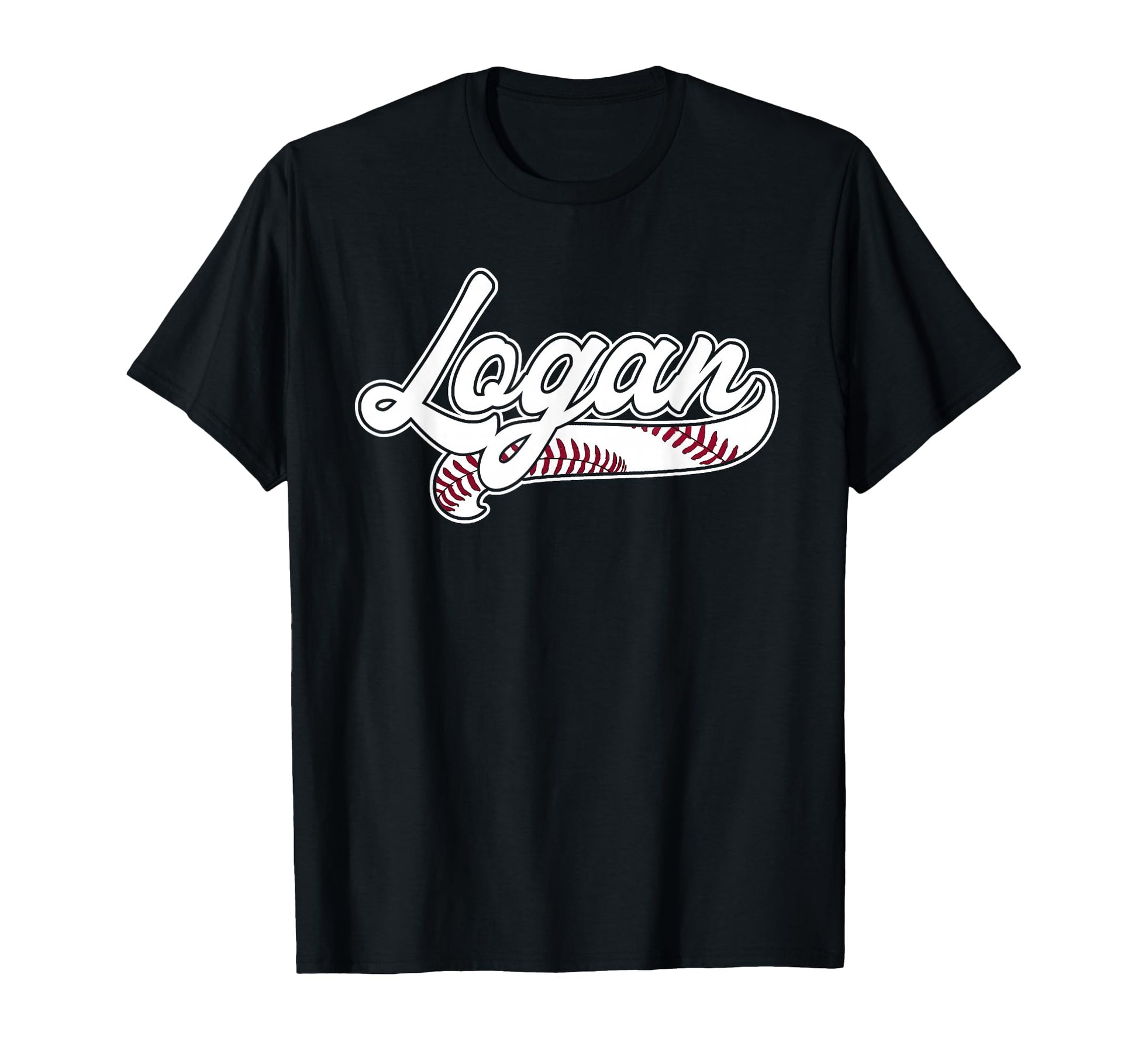 Logan Personalized Baseball Fan T-Shirt - Custom Art Print Men Women - T-Shirt, Sweatshirt, Hoodie