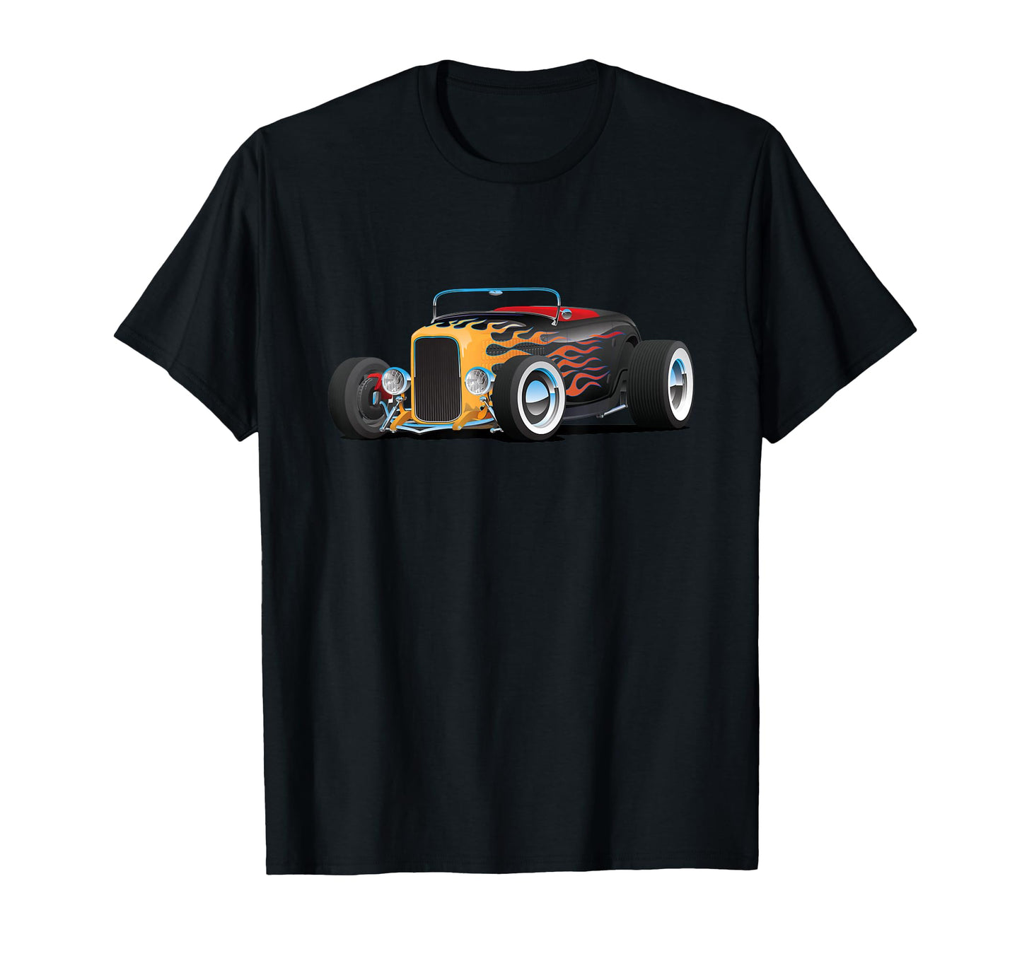 Custom Hotrod Car Illustration T-Shirt - Casual Everyday Wear for Adults - T-Shirt, Sweatshirt, Hoodie