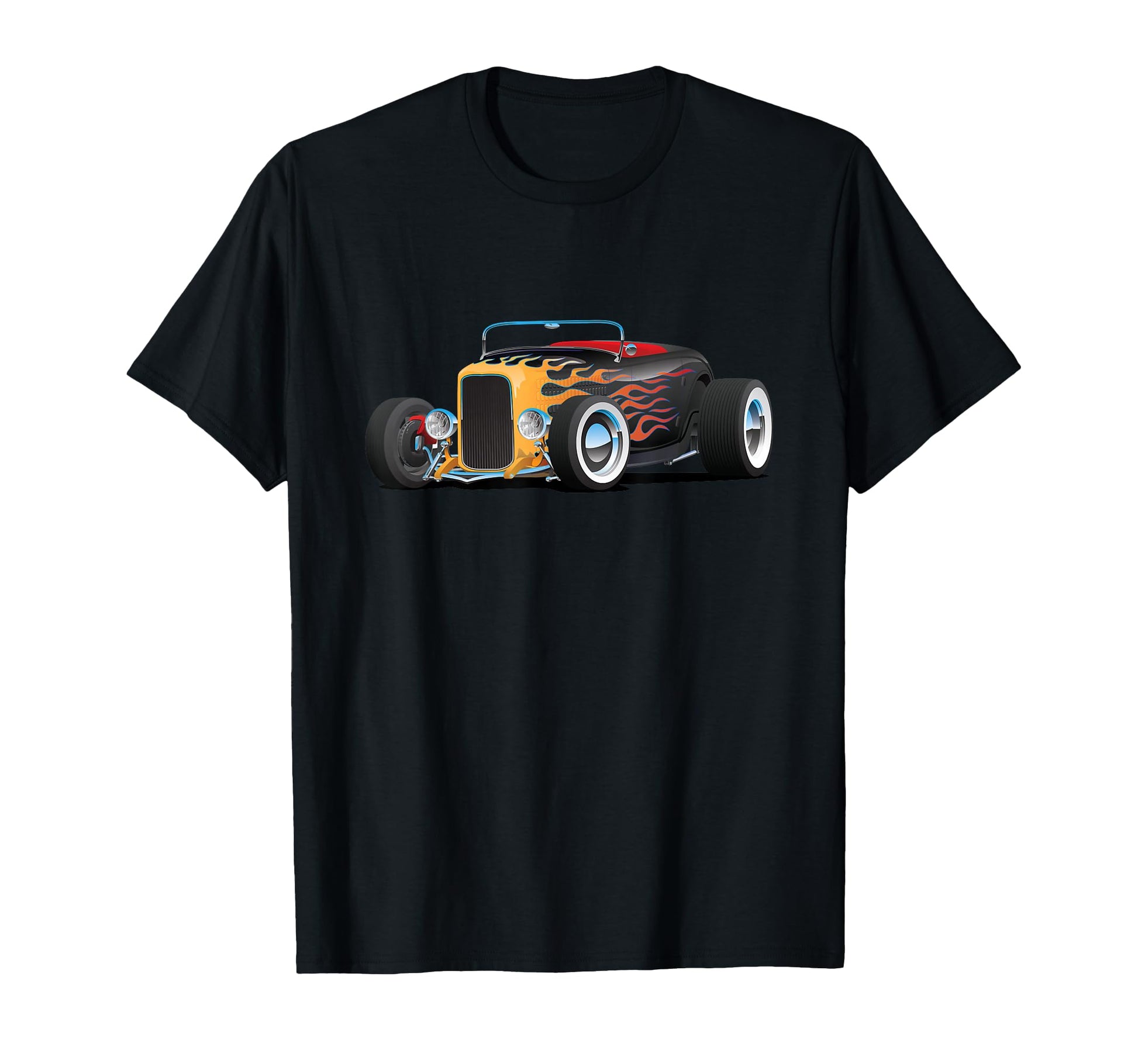 Custom Hotrod Car Illustration T-Shirt - Casual Everyday Wear for Adults - T-Shirt, Sweatshirt, Hoodie