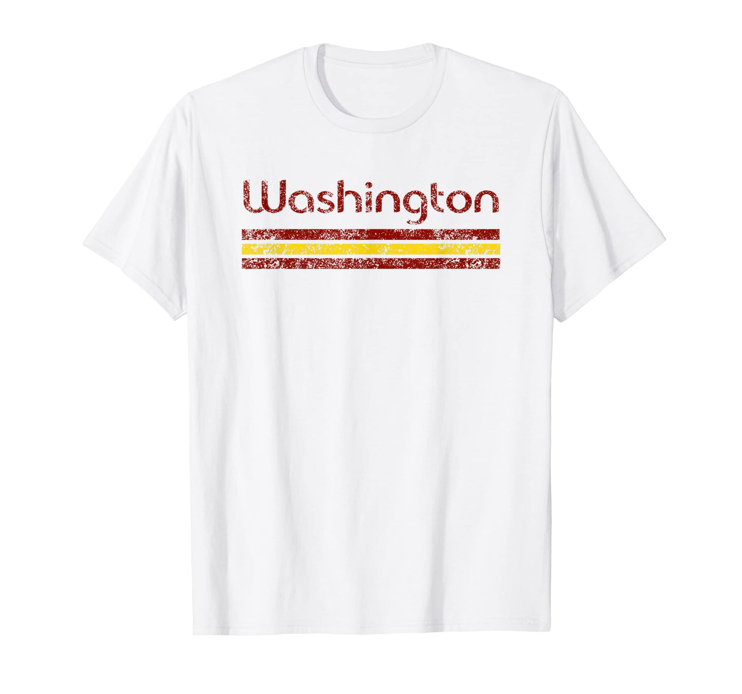 Washington D C Weathered Stripe T-Shirt - Fun Novelty Design Unisex - T-Shirt, Sweatshirt, Hoodie