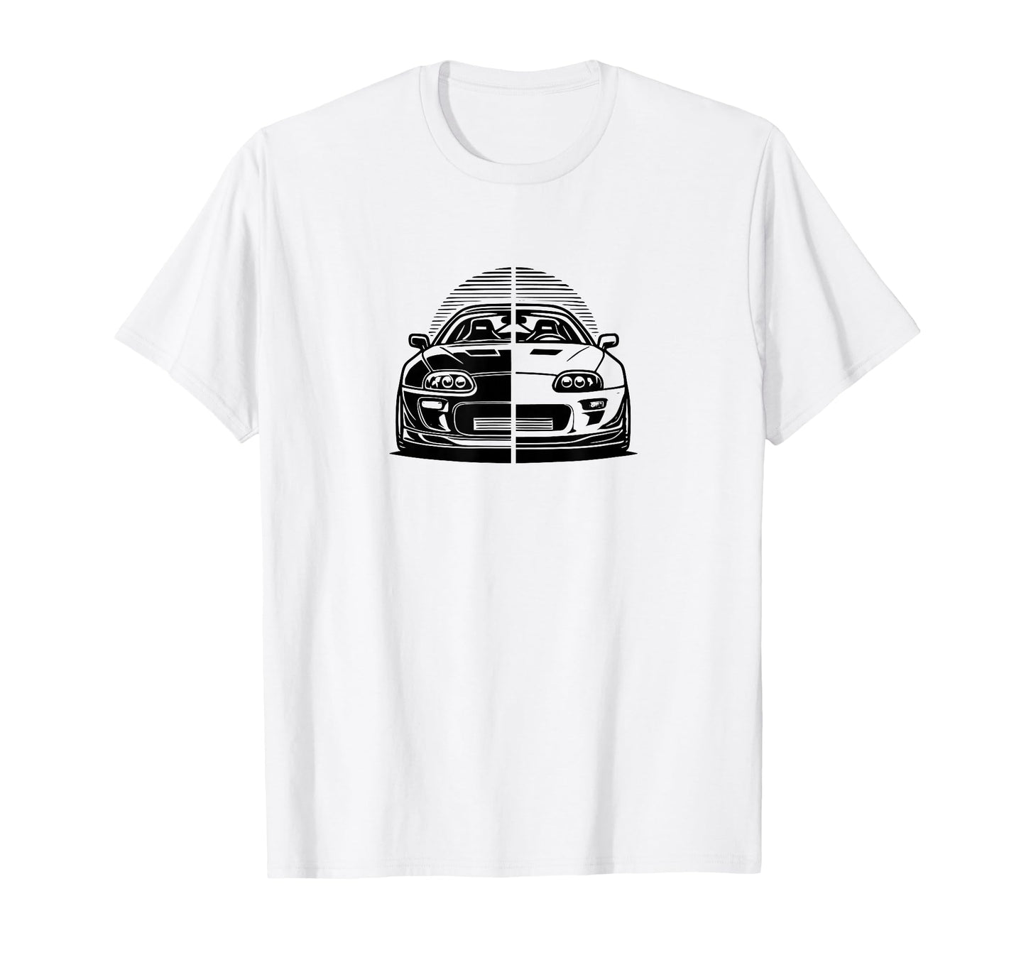 Jdm Mk4 Supra Hand Drawn Split T-Shirt - Streetwear Style for Adults - T-Shirt, Sweatshirt, Hoodie
