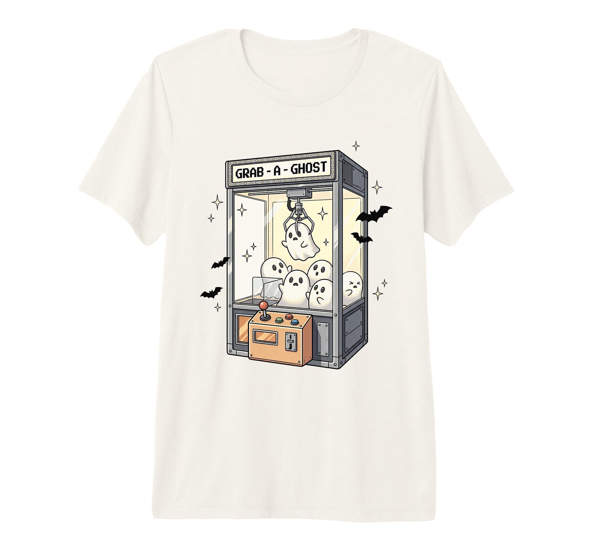 Grab Ghost Claw Machine Halloween T-Shirt - Aesthetic Graphic for Adults - T-Shirt, Sweatshirt, Hoodie