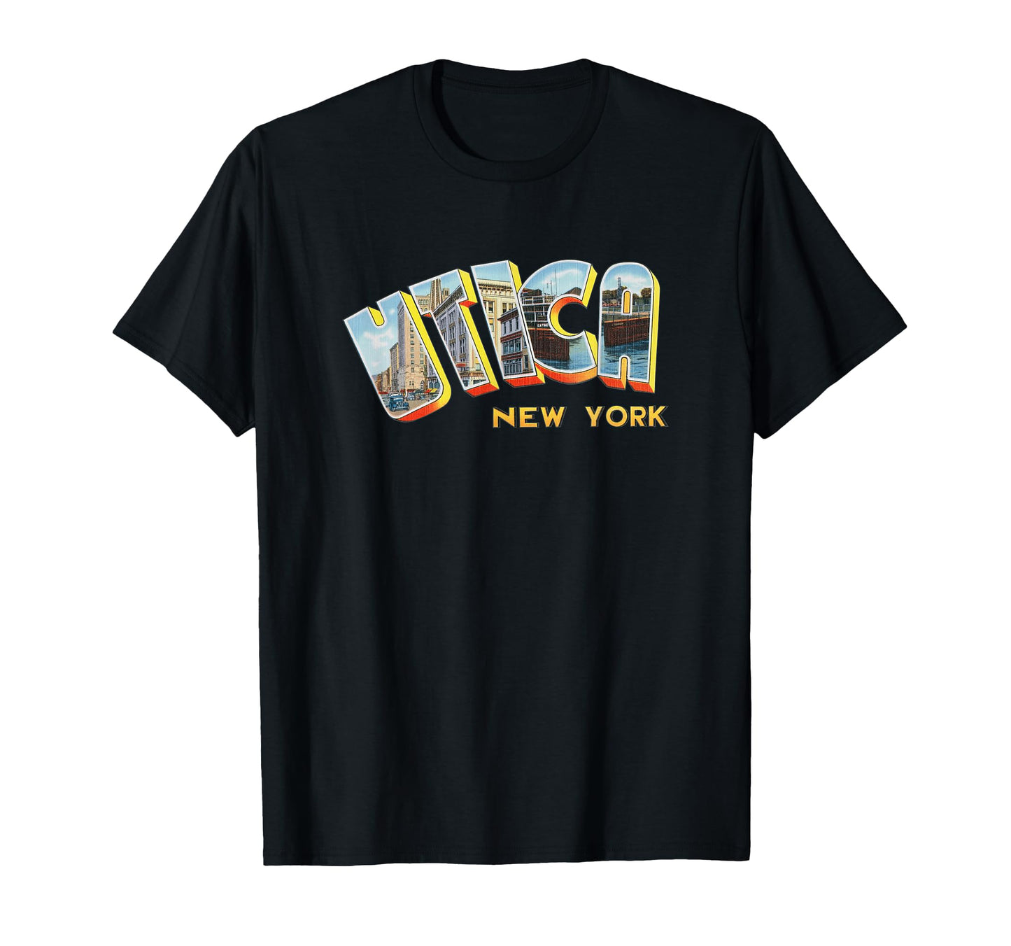 Utica New York Ny Souvenir T-Shirt - Unique Graphic Men Women - T-Shirt, Sweatshirt, Hoodie