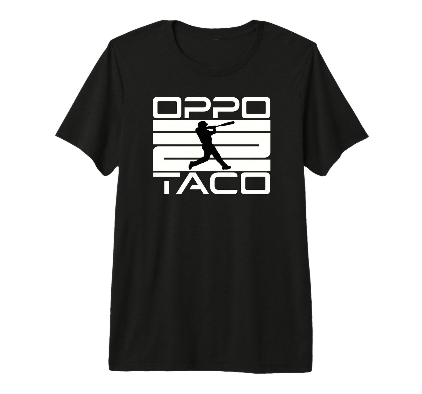 Oppo Taco Funny Baseball Home Run Tri T-Shirt - Unique Graphic for Adults - T-Shirt, Sweatshirt, Hoodie