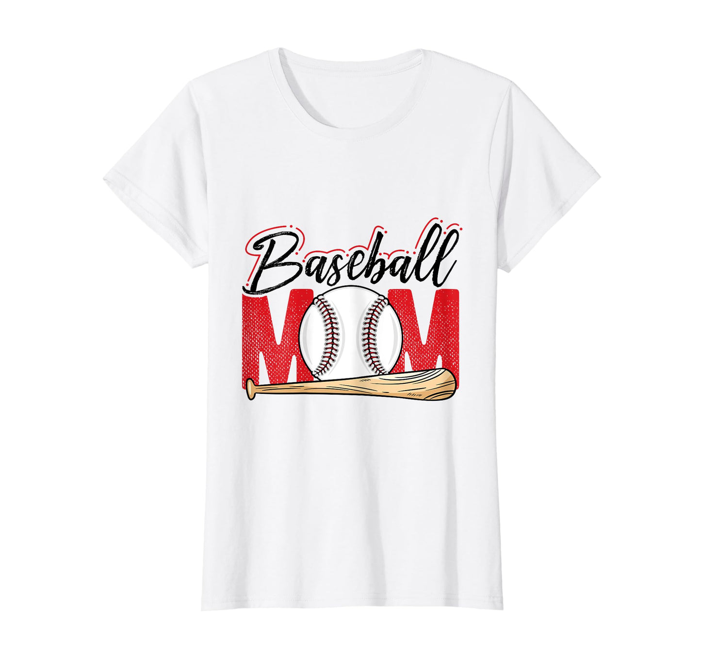 Baseball Mom Mothers Day Homerun T-Shirt - Custom Art Print for Adults - T-Shirt, Sweatshirt, Hoodie