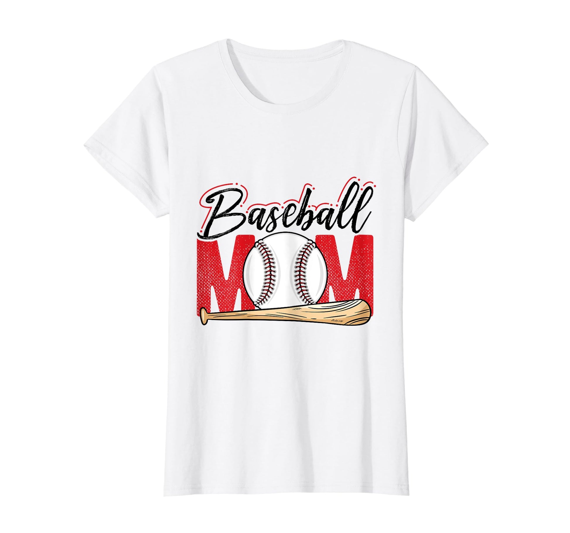 Baseball Mom Mothers Day Homerun T-Shirt - Custom Art Print for Adults - T-Shirt, Sweatshirt, Hoodie