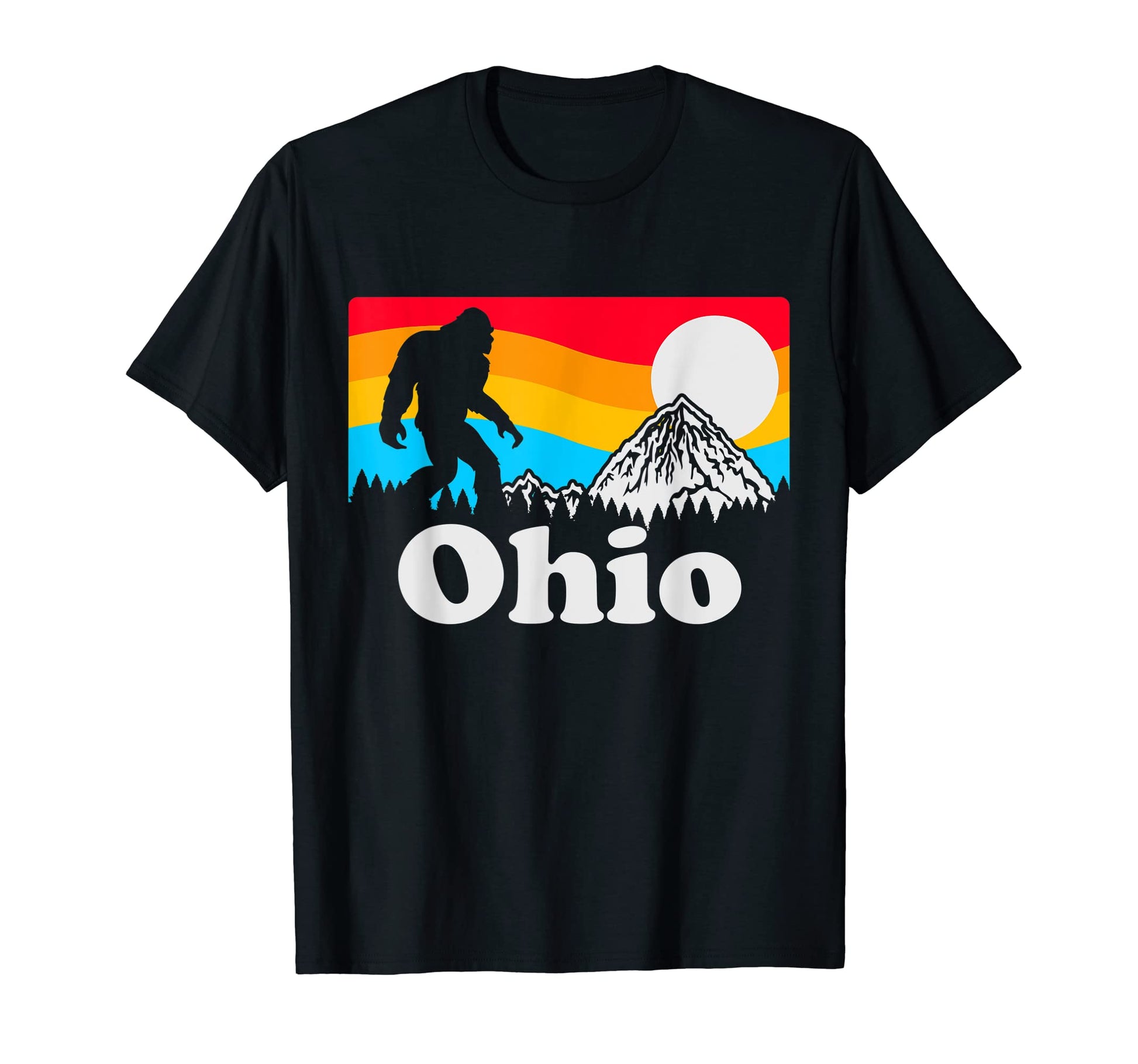 Bigfoot Ohio Funny Sasquatch National T-Shirt - Custom Art Print Unisex - T-Shirt, Sweatshirt, Hoodie
